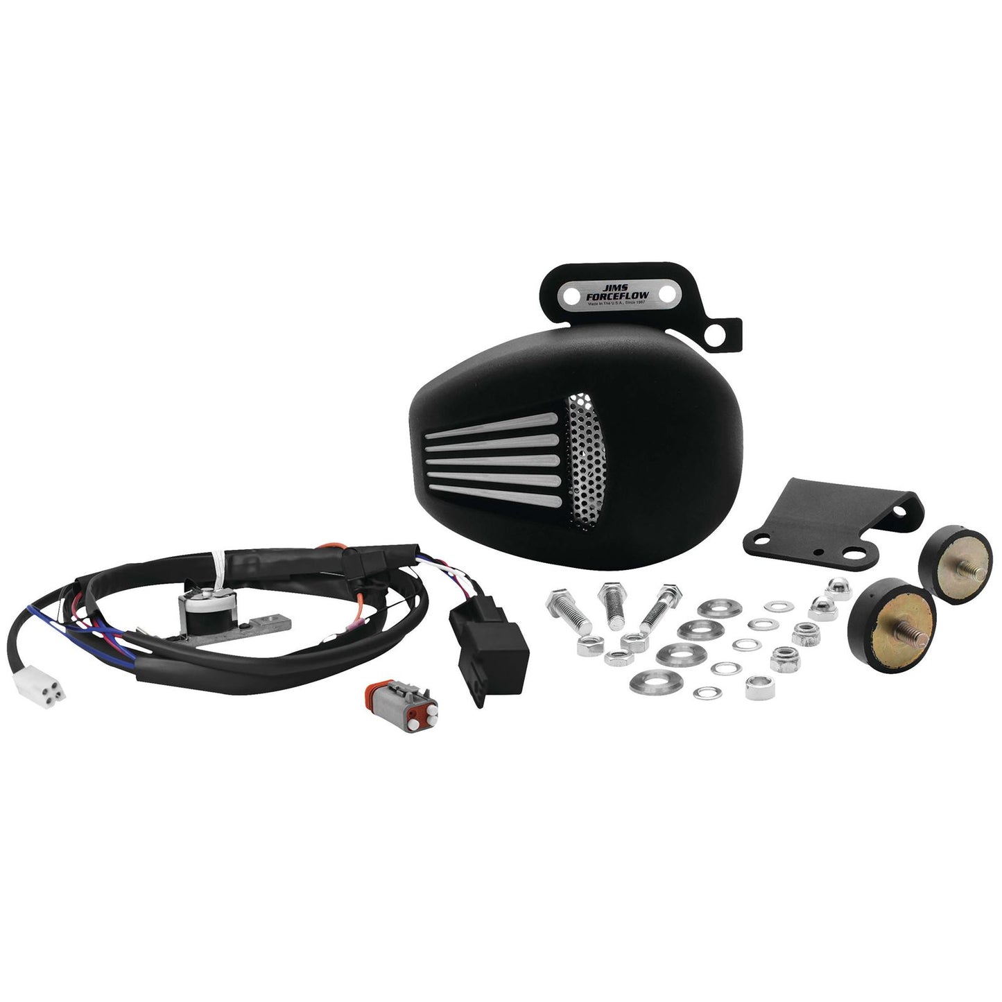 Jim's Machining Forceflow Head Cooler - Black - Milwaukee-Eight [MPN: 5468]_103503