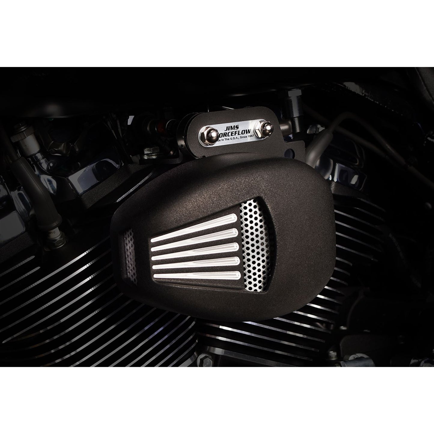 Jim's Machining Forceflow Head Cooler - Black - Milwaukee-Eight [MPN: 5468]_399727