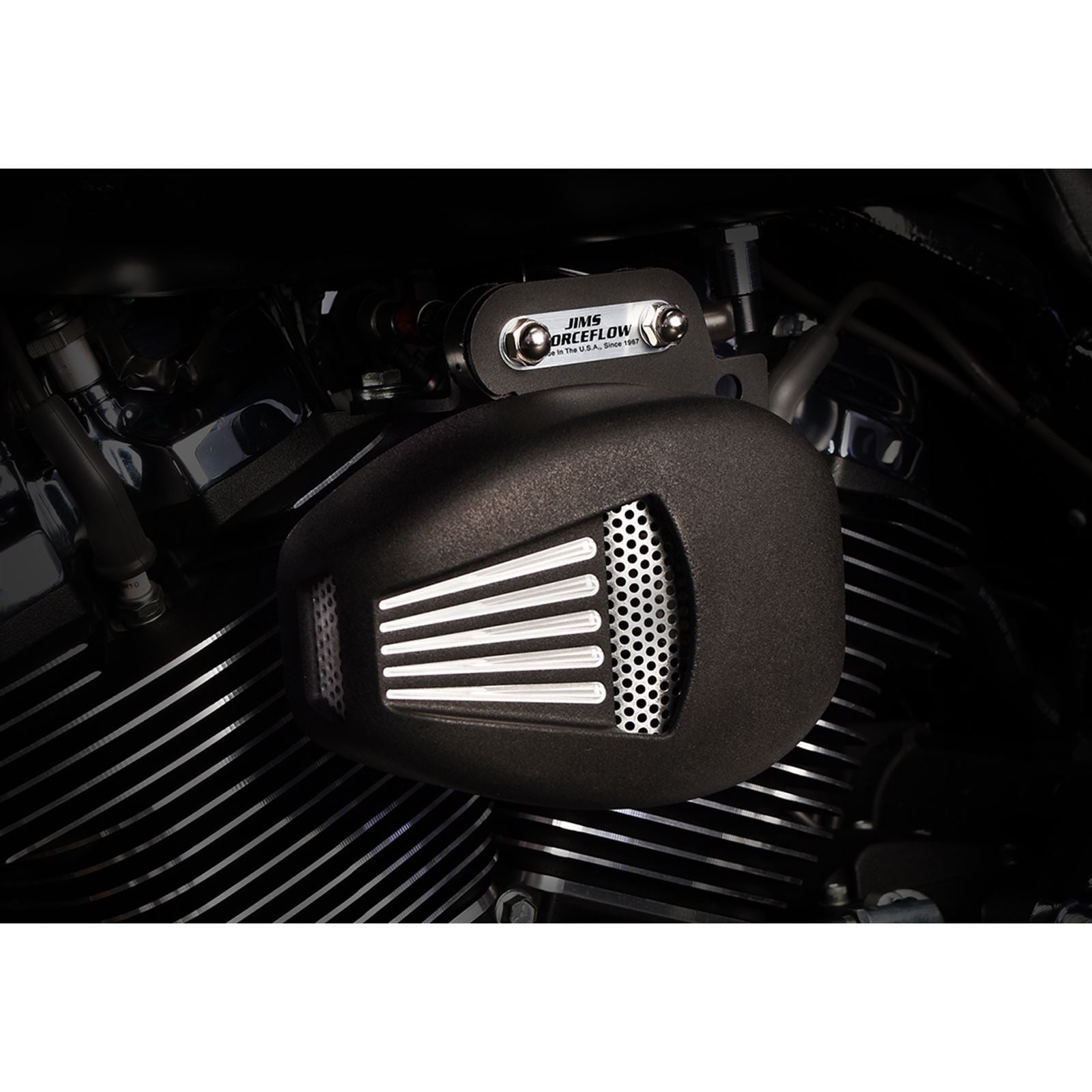 Jim's Machining Forceflow Head Cooler - Black - Milwaukee-Eight [MPN: 5468]_399727
