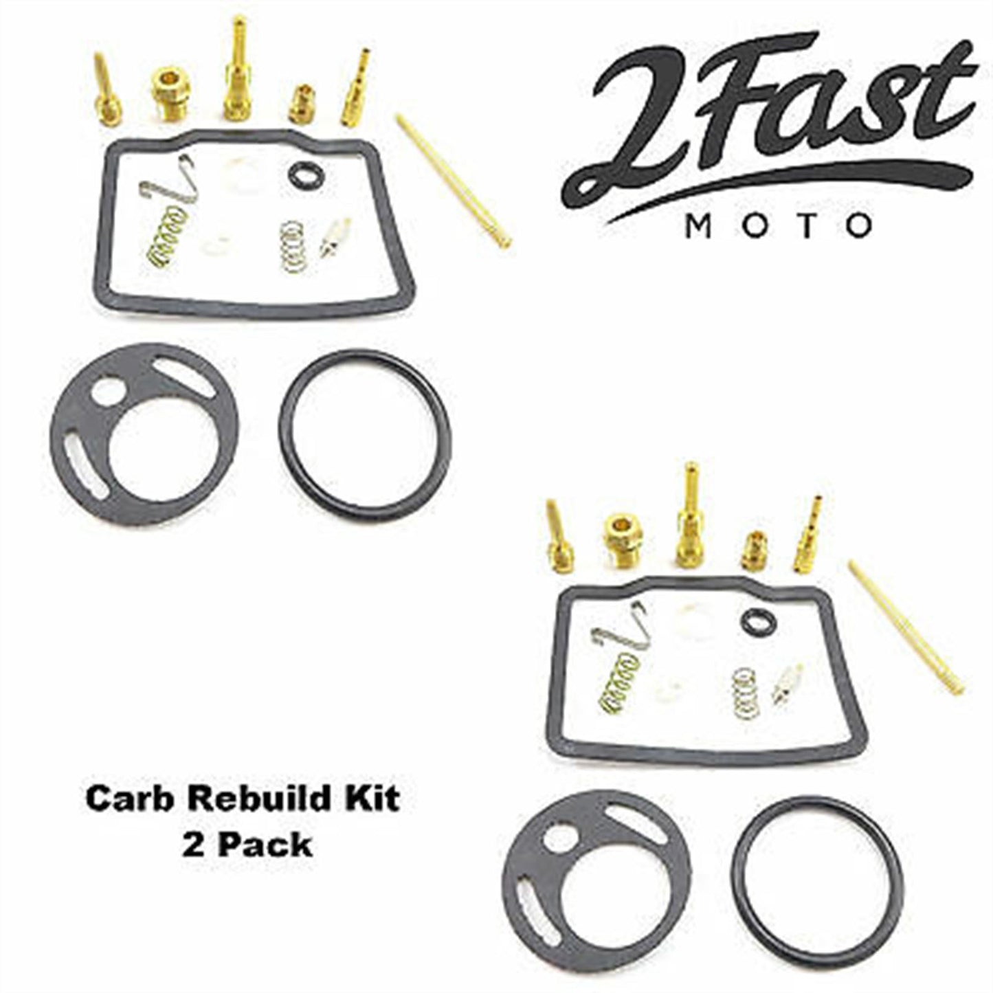 2FastMoto Carburetor Repair Kit Jets Gaskets for Honda CB200T, CB200, CL 200 2fm-25-90201_668733