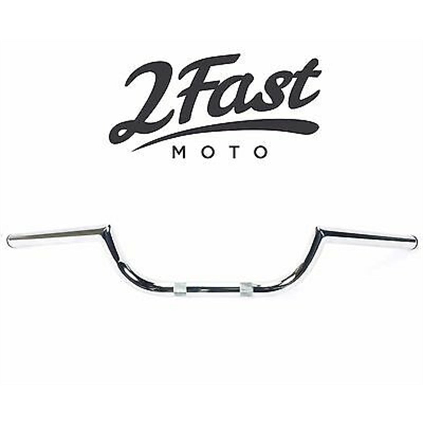 2FastMoto 1" Chrome Clubman Handlebars For Custom, Cruiser, Chopper, Bobber 23-12558_635763