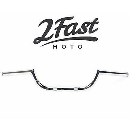2FastMoto 1" Chrome Clubman Handlebars For Custom, Cruiser, Chopper, Bobber 23-12558_635763