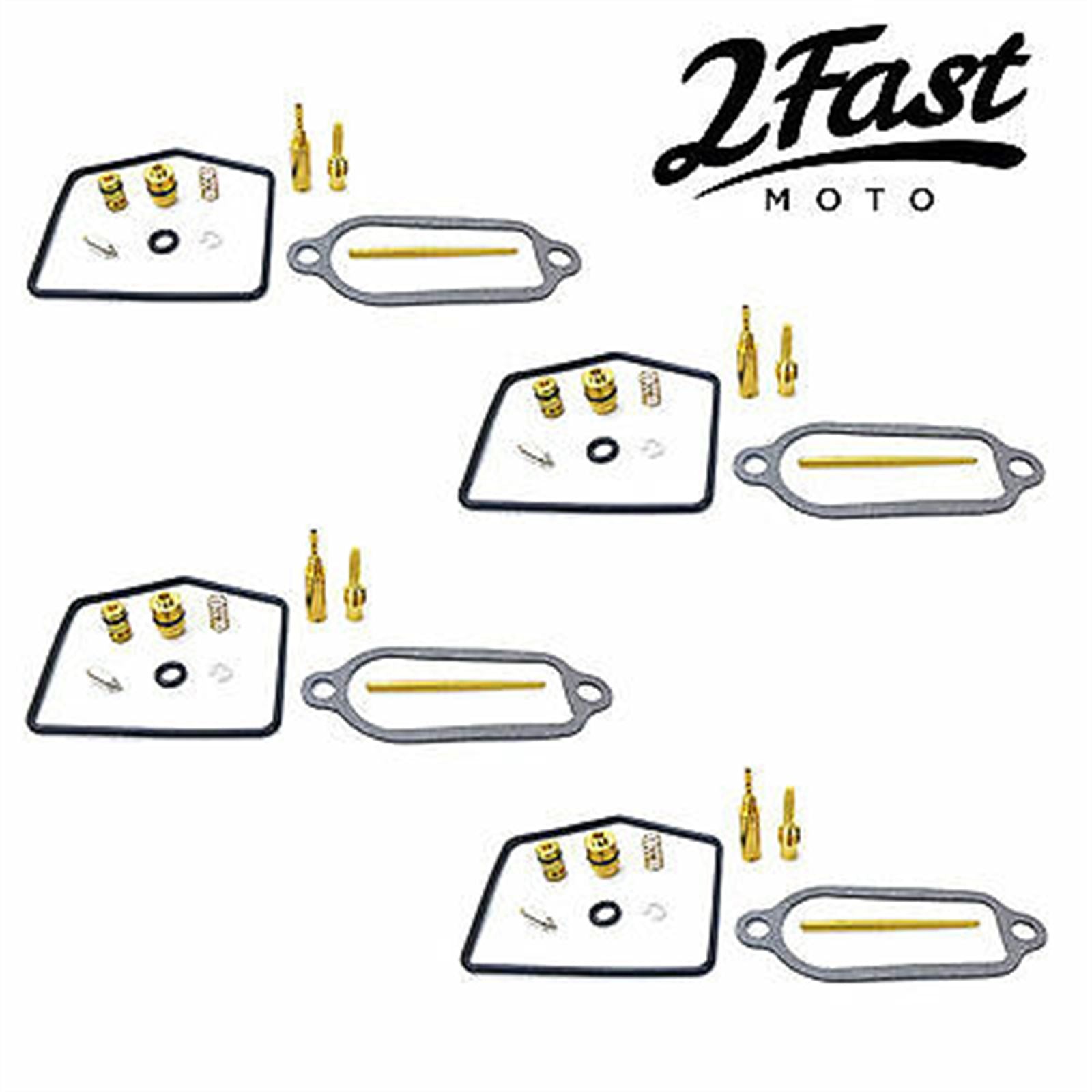 2FastMoto Carburetor Repair Rebuild Kit - 4/Pack for Honda CB350F, CB350 Four 2fm-25-90339_648364