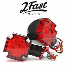 2FastMoto Maltese Deco LED Turn Signal Marker Light Set - Black For Motorcycle  61-99154_631050