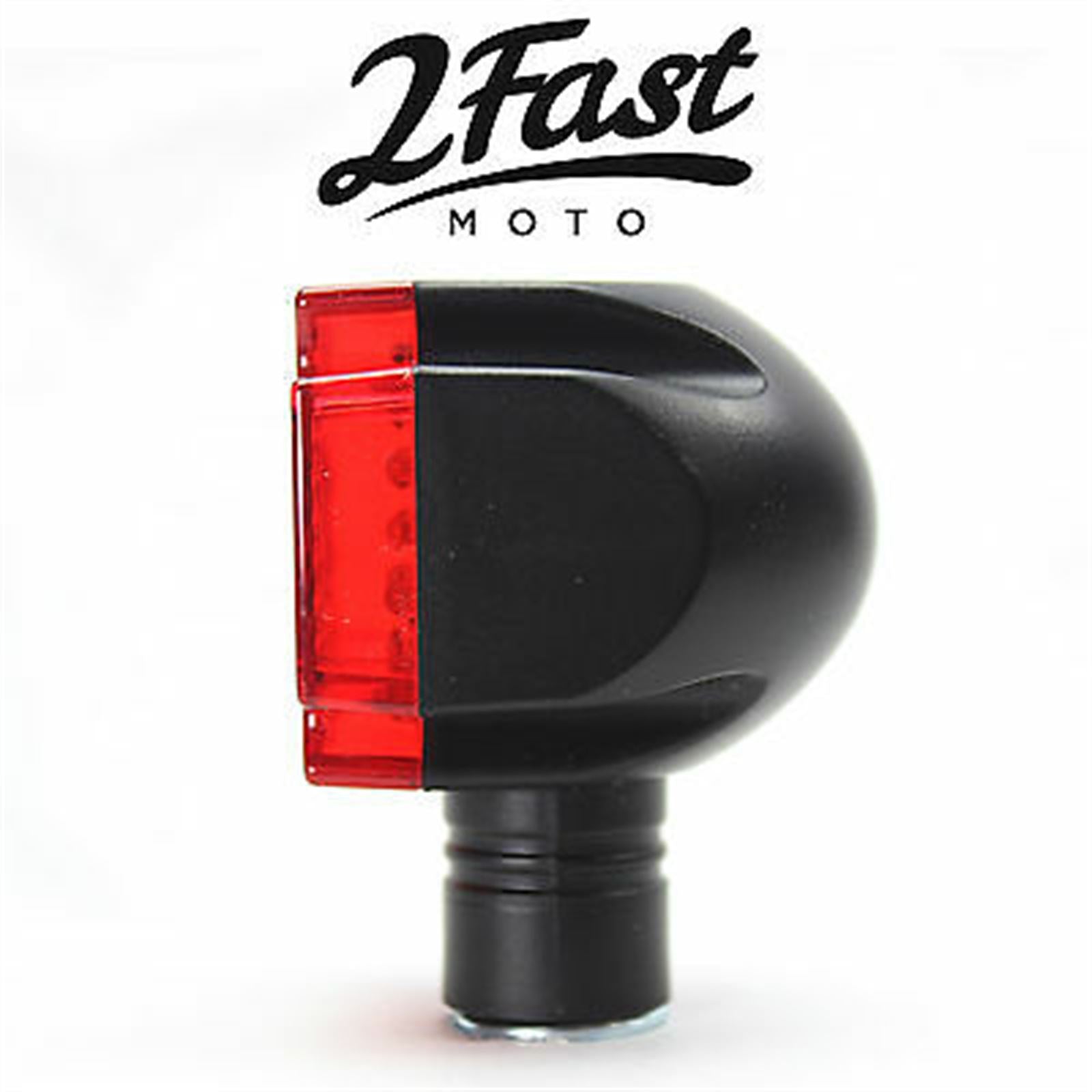 2FastMoto Maltese Deco LED Turn Signal Marker Light Set - Black For Motorcycle  61-99154_631036