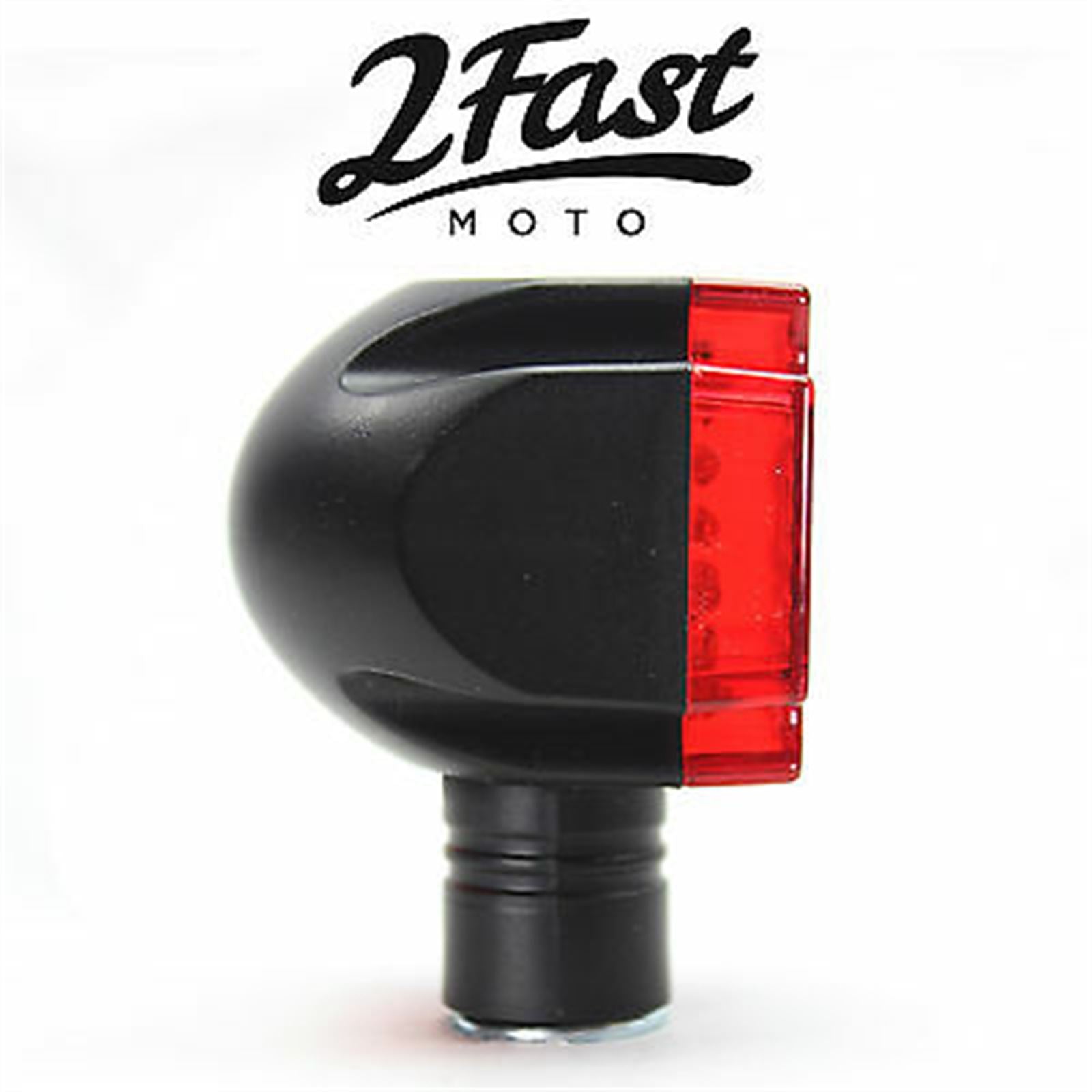 2FastMoto Maltese Deco LED Turn Signal Marker Light Set - Black For Motorcycle  61-99154_631035
