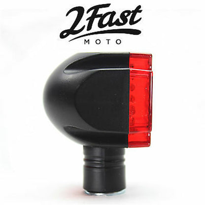 2FastMoto Maltese Deco LED Turn Signal Marker Light Set - Black For Motorcycle  61-99154_631035