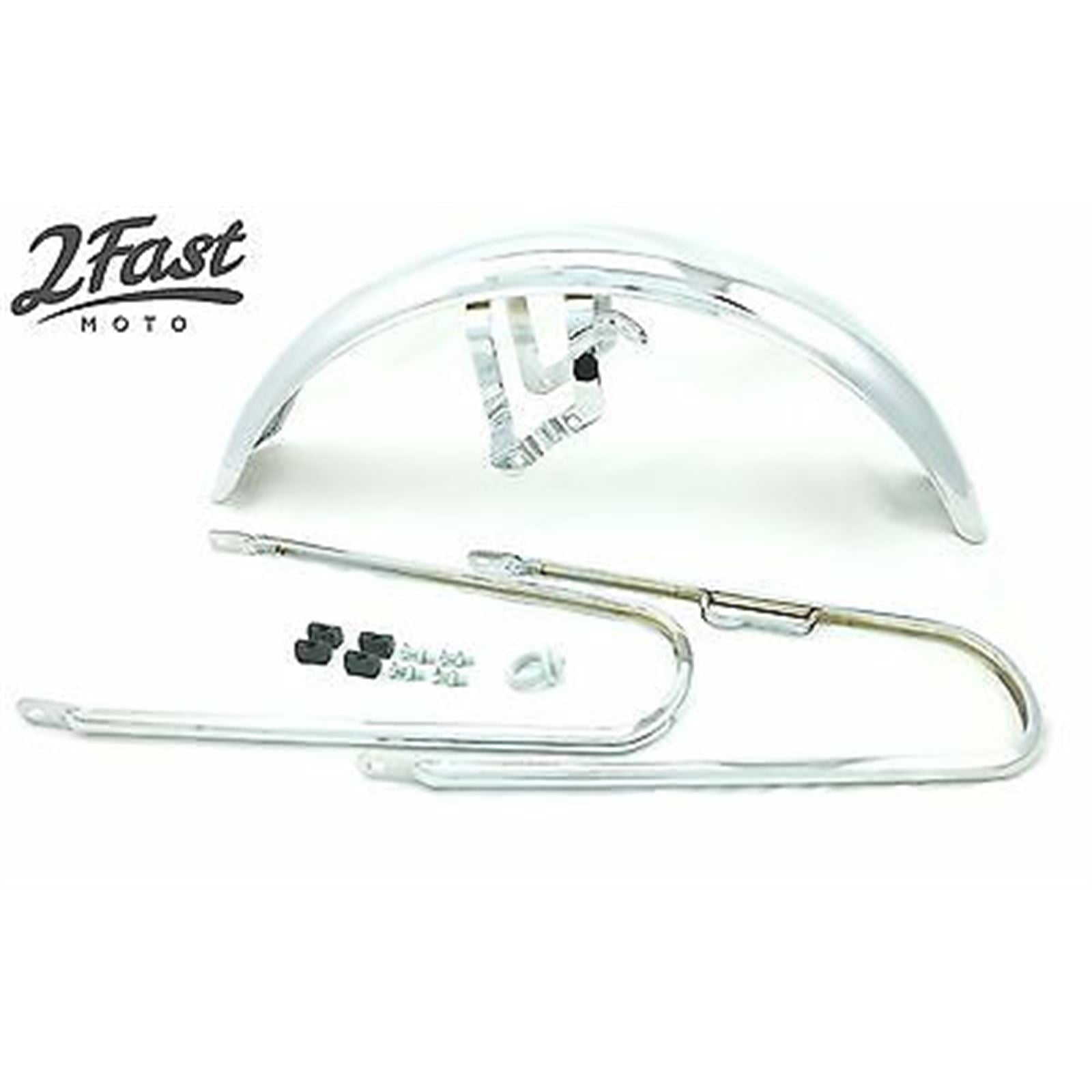 2FastMoto Front Fender Chrome for Honda CB400, CB400F, CB360 [MPN: 61100-333-000 / 61100-377-000]_632265
