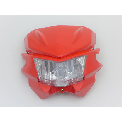 2FastMoto Acerbis Style Headlight - Street Sport Bike Dirtbike Enduro Offroad -Red [MPN: 111-005]_945139