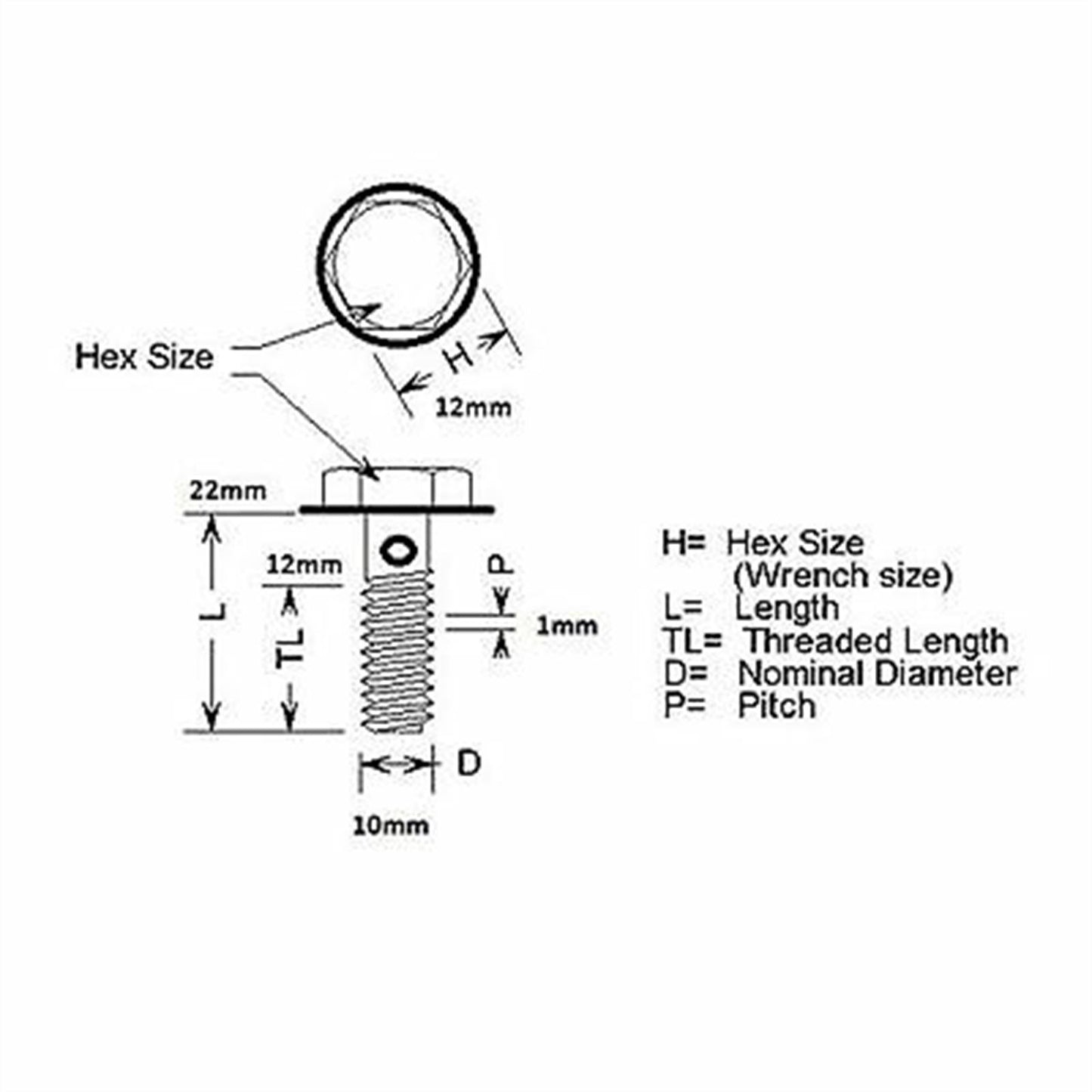 2FastMoto Banjo Bolt M10 x 1.0mm Motorcycle Brake Clutch  02-81025_634817