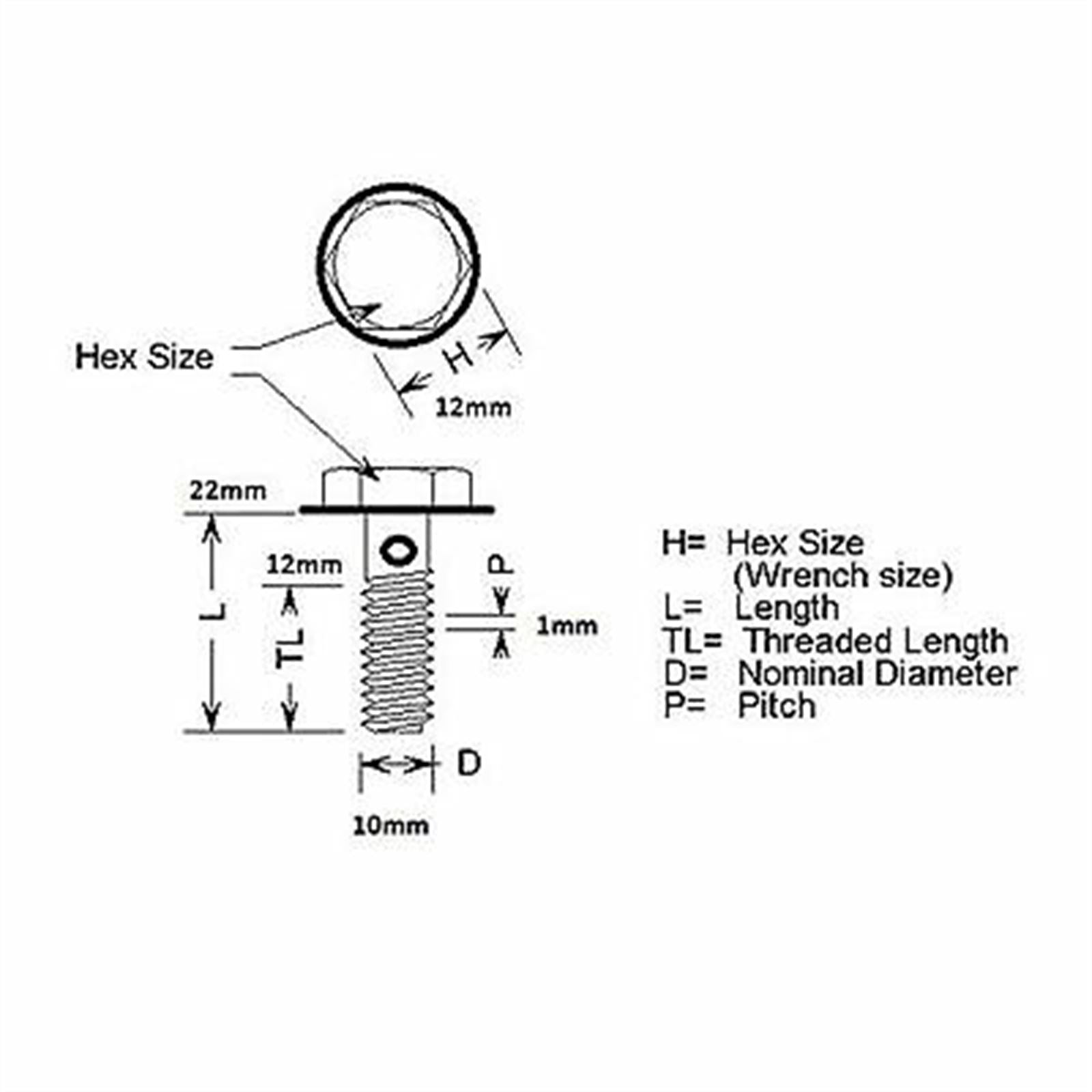 2FastMoto Banjo Bolt M10 x 1.0mm Motorcycle Brake Clutch  02-81025_634817
