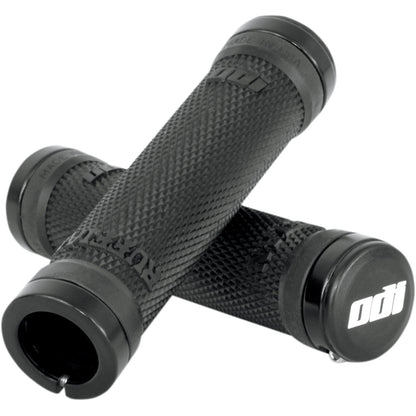 ODI Ruffian No Flange Lock-On Grip 130mm - Black/Silver [MPN: L31RFB-S]_450688