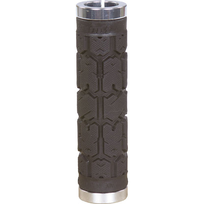 ODI Rogue No Flange Lock-On Grips 130mm - Black/Silver [MPN: L31RGB-S]_104488