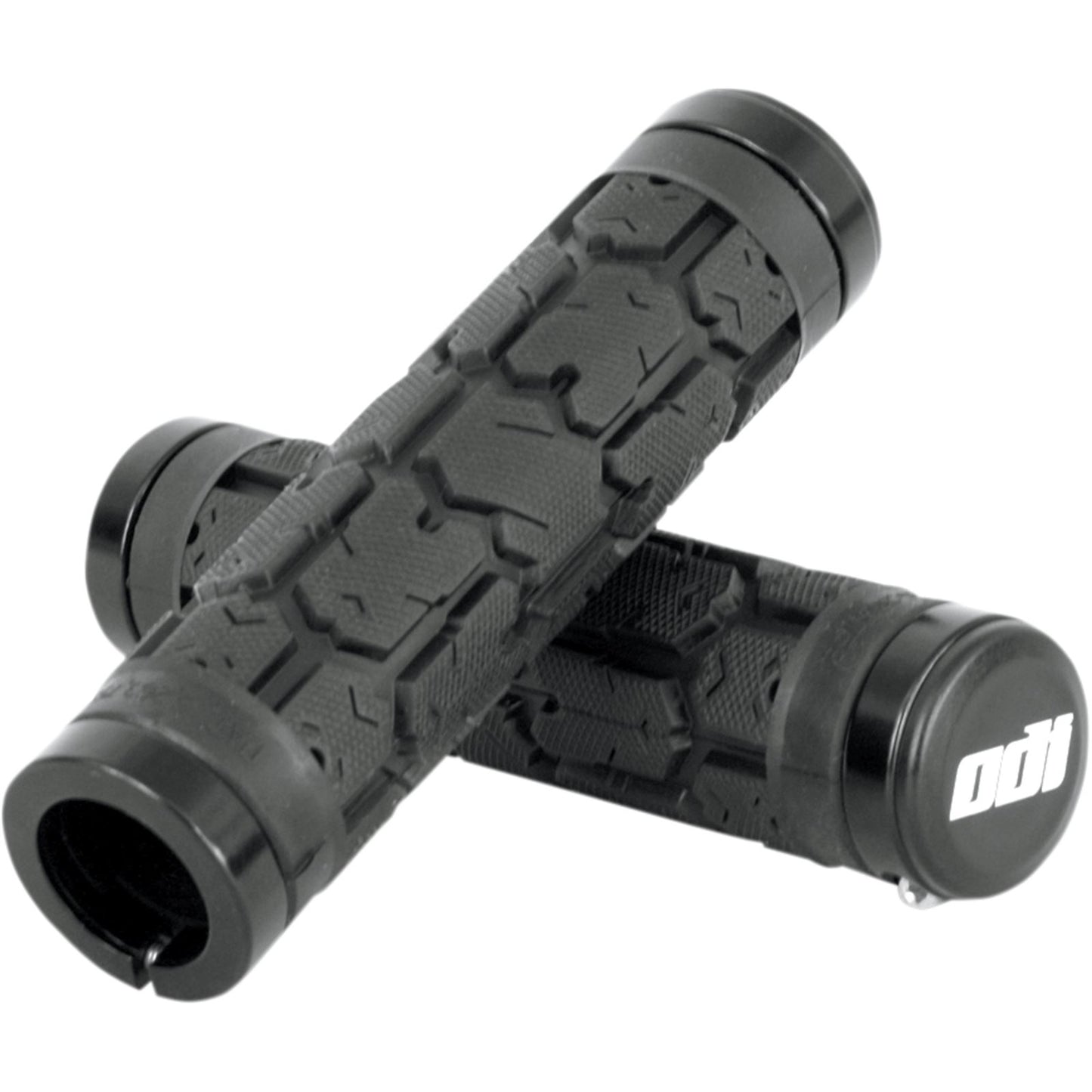 ODI Rogue No Flange Lock-On Grips 130mm - Black/Silver [MPN: L31RGB-S]_450686