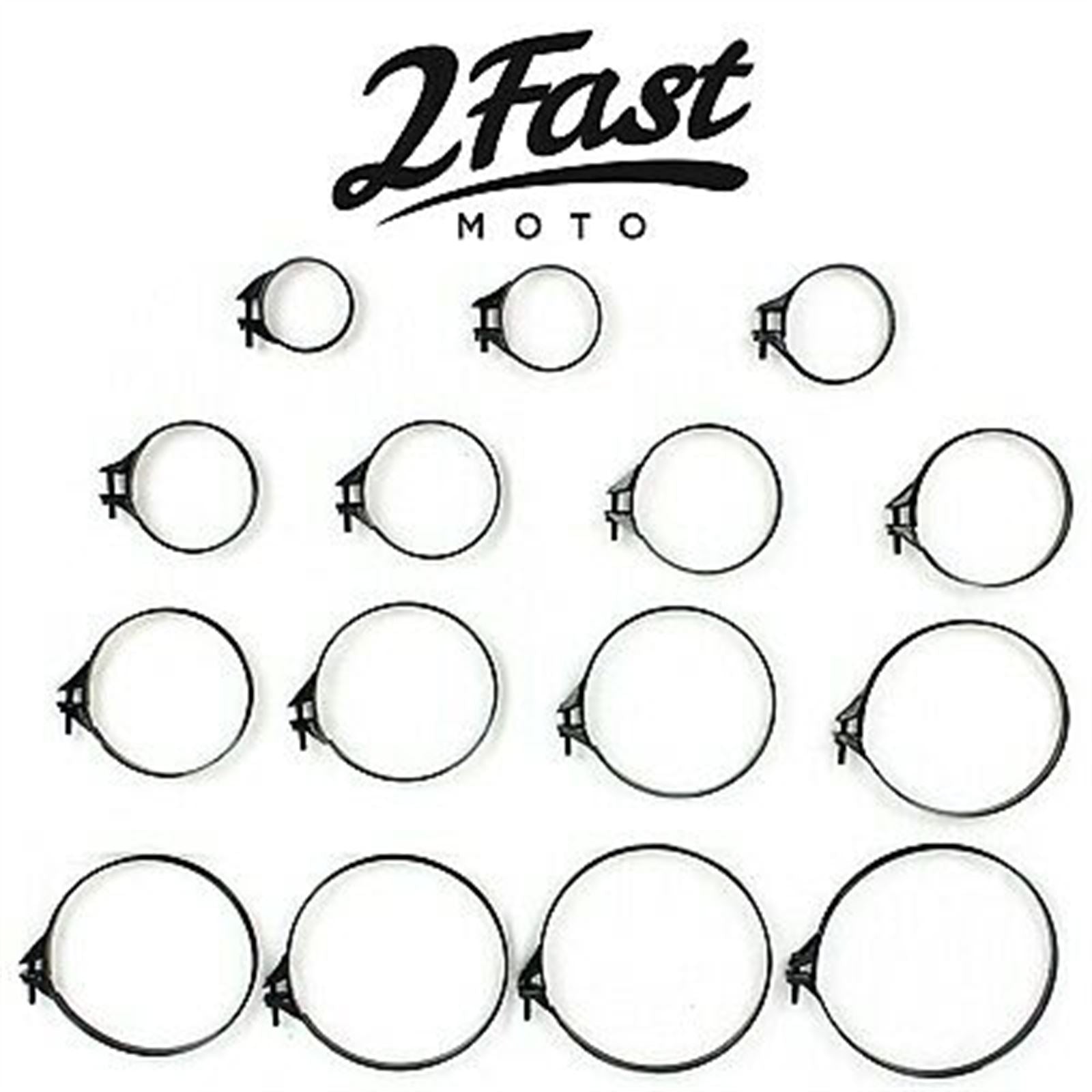2FastMoto Band Clamp Air Box Filter Intake Manifold Wire - 94-97mm - Black 25-3114j_621543