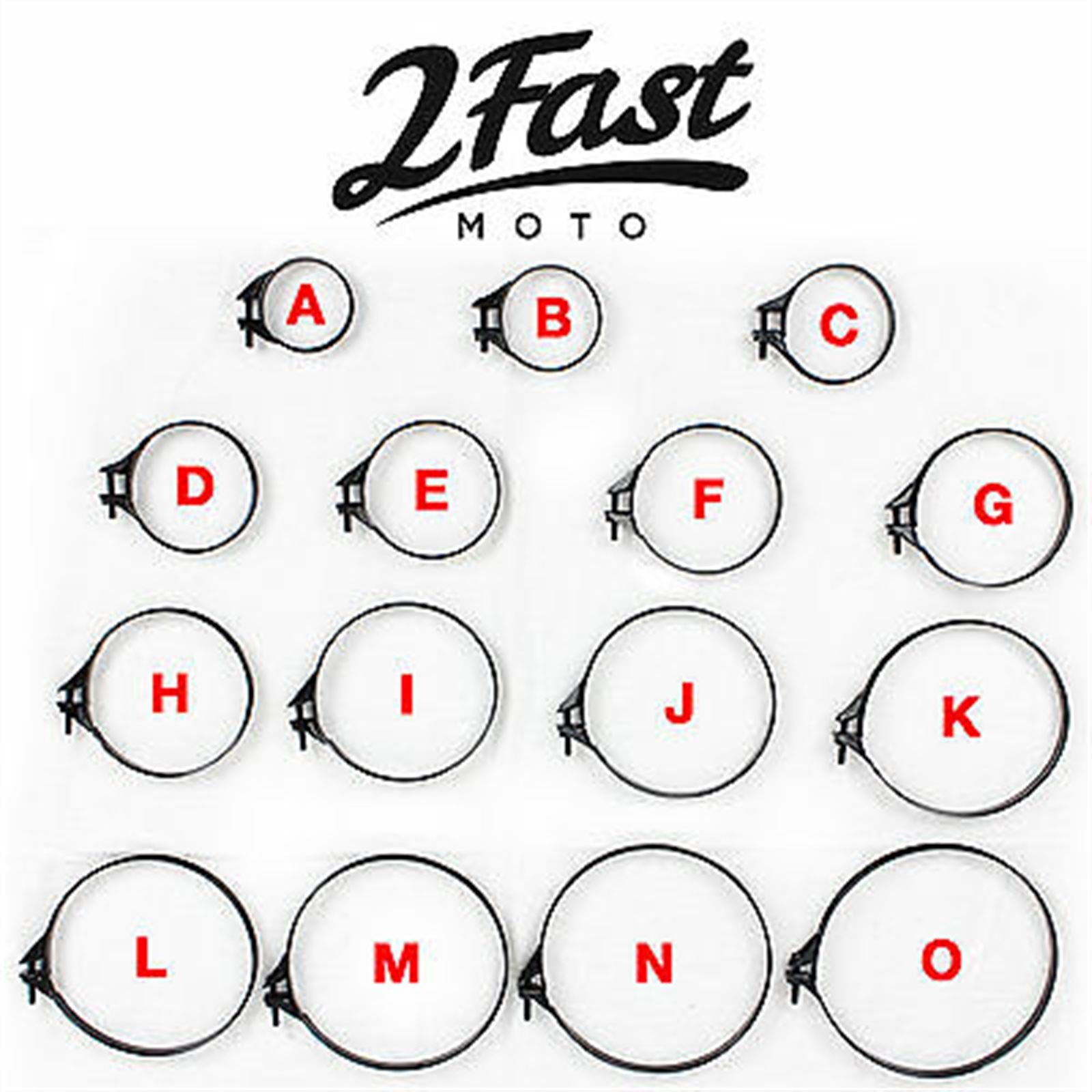 2FastMoto Band Clamp Air Box Filter Intake Manifold Wire - 100-103mm - Black 25-3114_660895