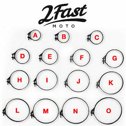 2FastMoto Carb Intake Air Box Filter Band Clamp - 106-109mm  25-3114_665761