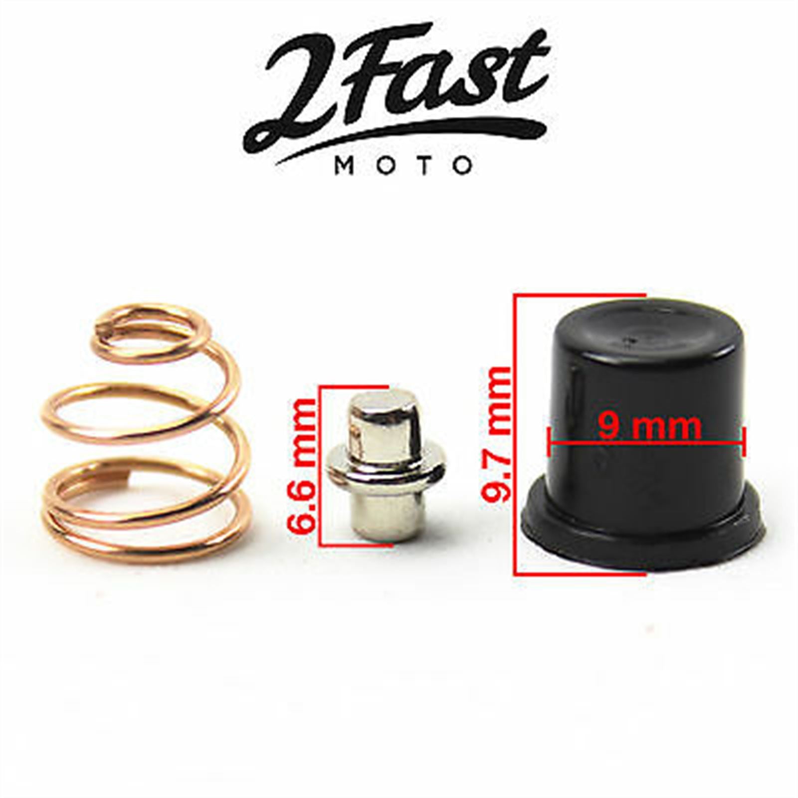 2FastMoto Horn and/or Starter Switch Button with Contact & Spring [MPN: 27010-1009 / 46028-006]_668770