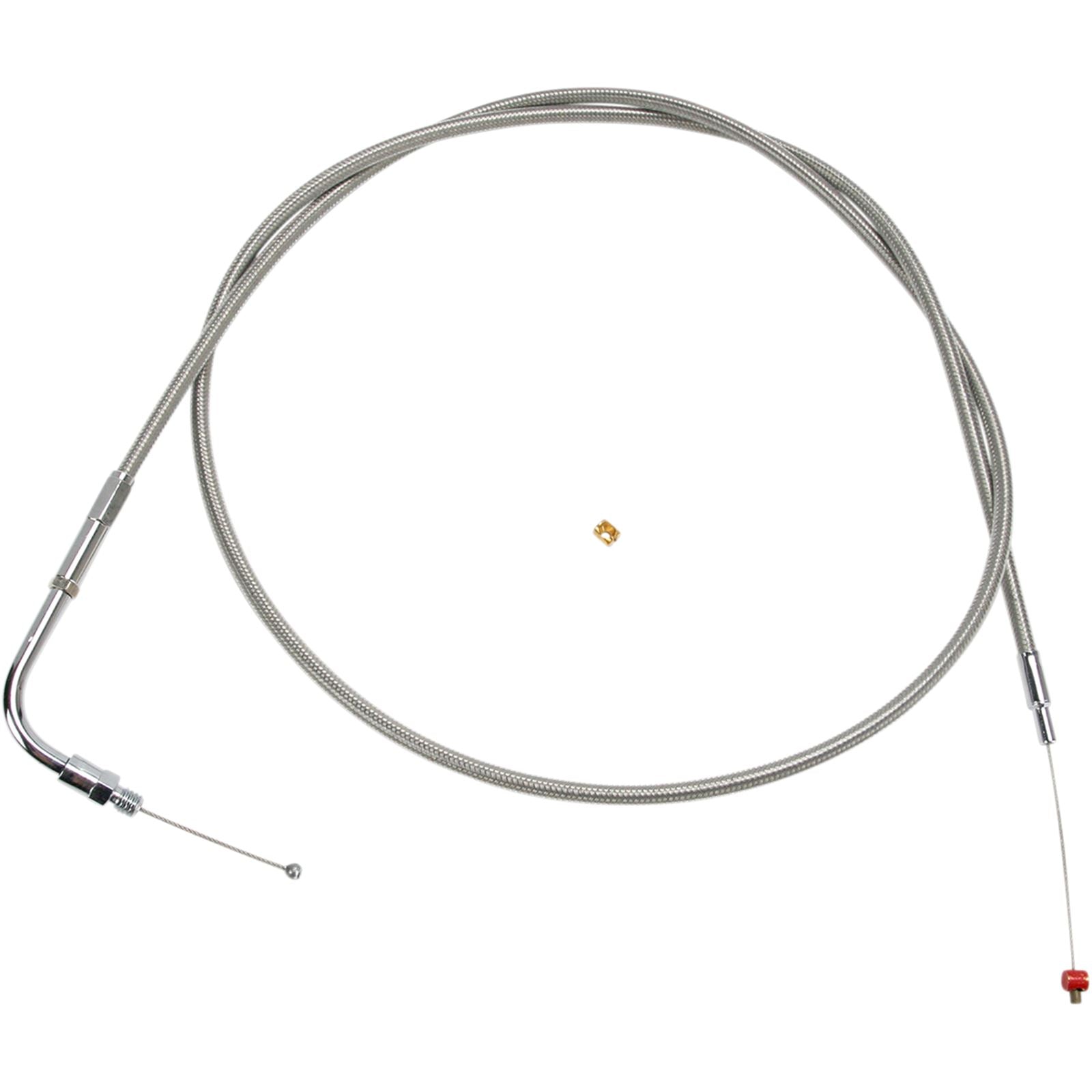 Barnett Performance Extended 6" Stainless Steel Throttle Cable for '90 - '95 FLH/FLT [MPN: 102-30-30008-06]_348924