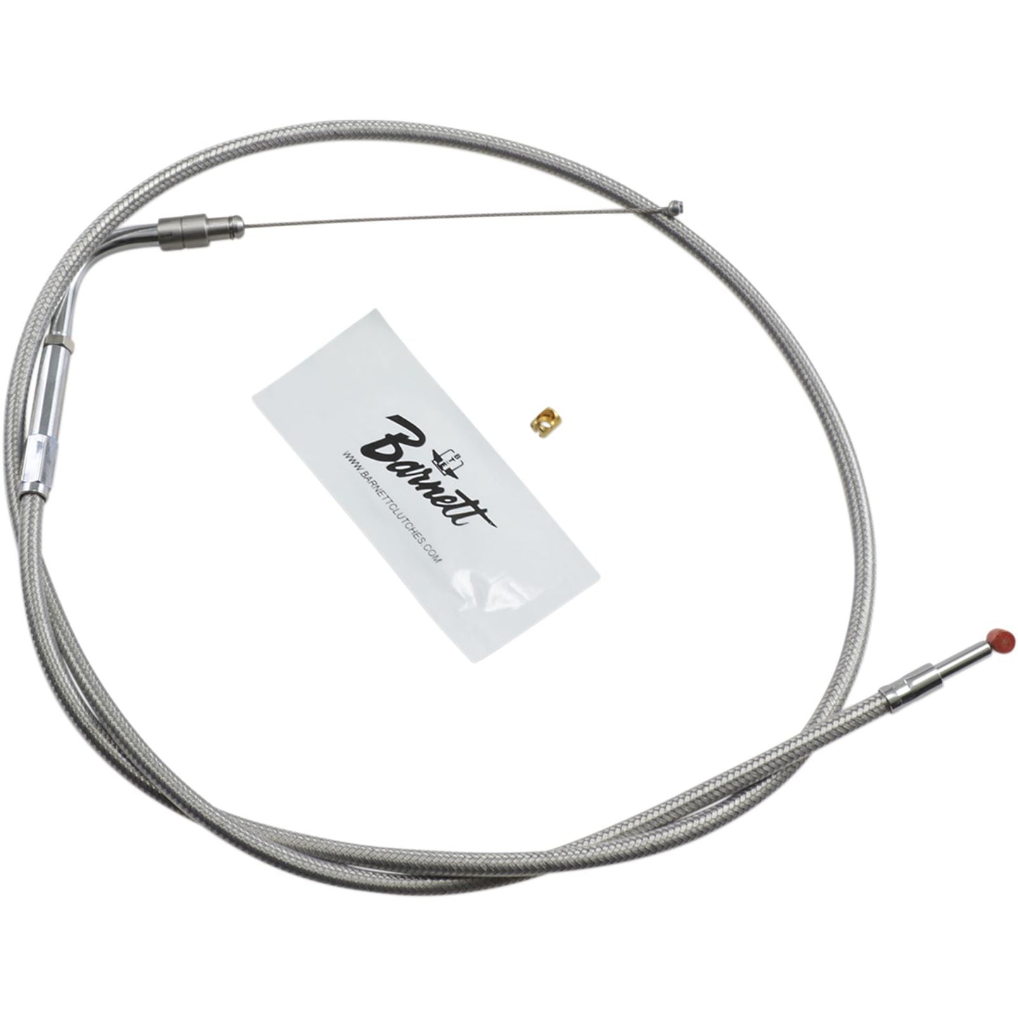 Barnett Performance Extended 6" Stainless Steel Throttle Cable for '01 - '10 FXST/I [MPN: 102-30-30012-06]_348816