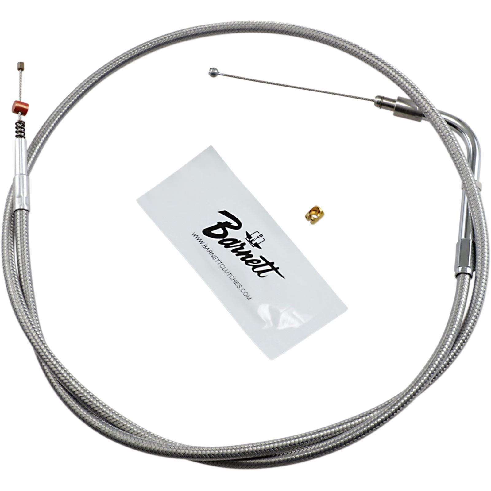 Barnett Performance Extended 6" Stainless Steel Idle Cable for '01 - '10 FXST/I [MPN: 102-30-40012-06]_348819