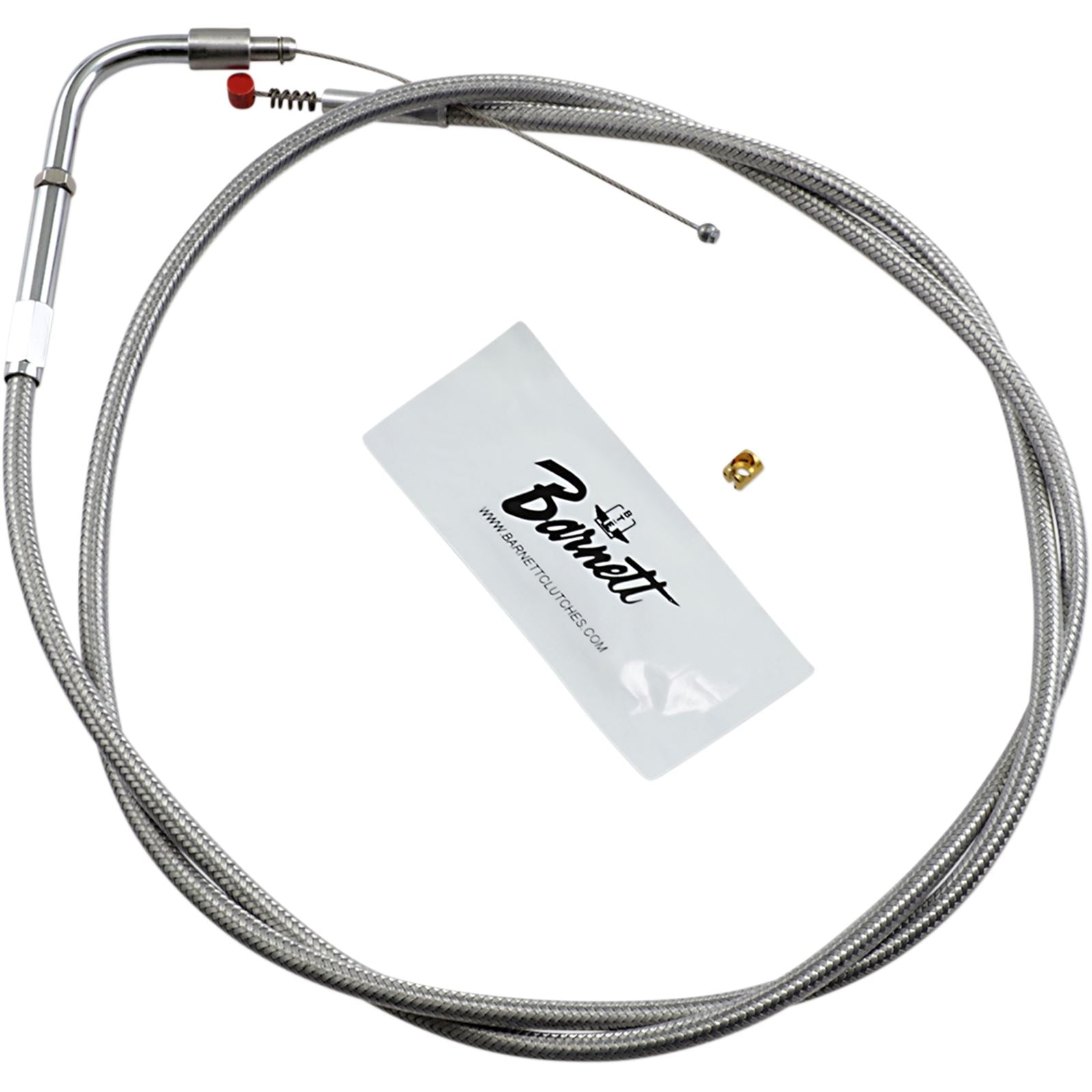 Barnett Performance Extended 6" Stainless Steel Idle Cable for '02 - '07 FLHR [MPN: 102-30-40016-06]_348802