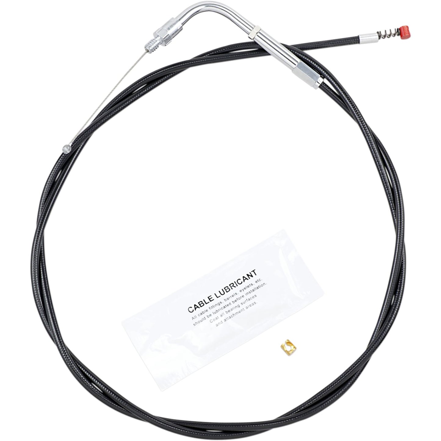 Barnett Performance Extended 6" Black Idle Cable for '81 -'89 FLT/FLHT [MPN: 101-30-40007-06]_348897