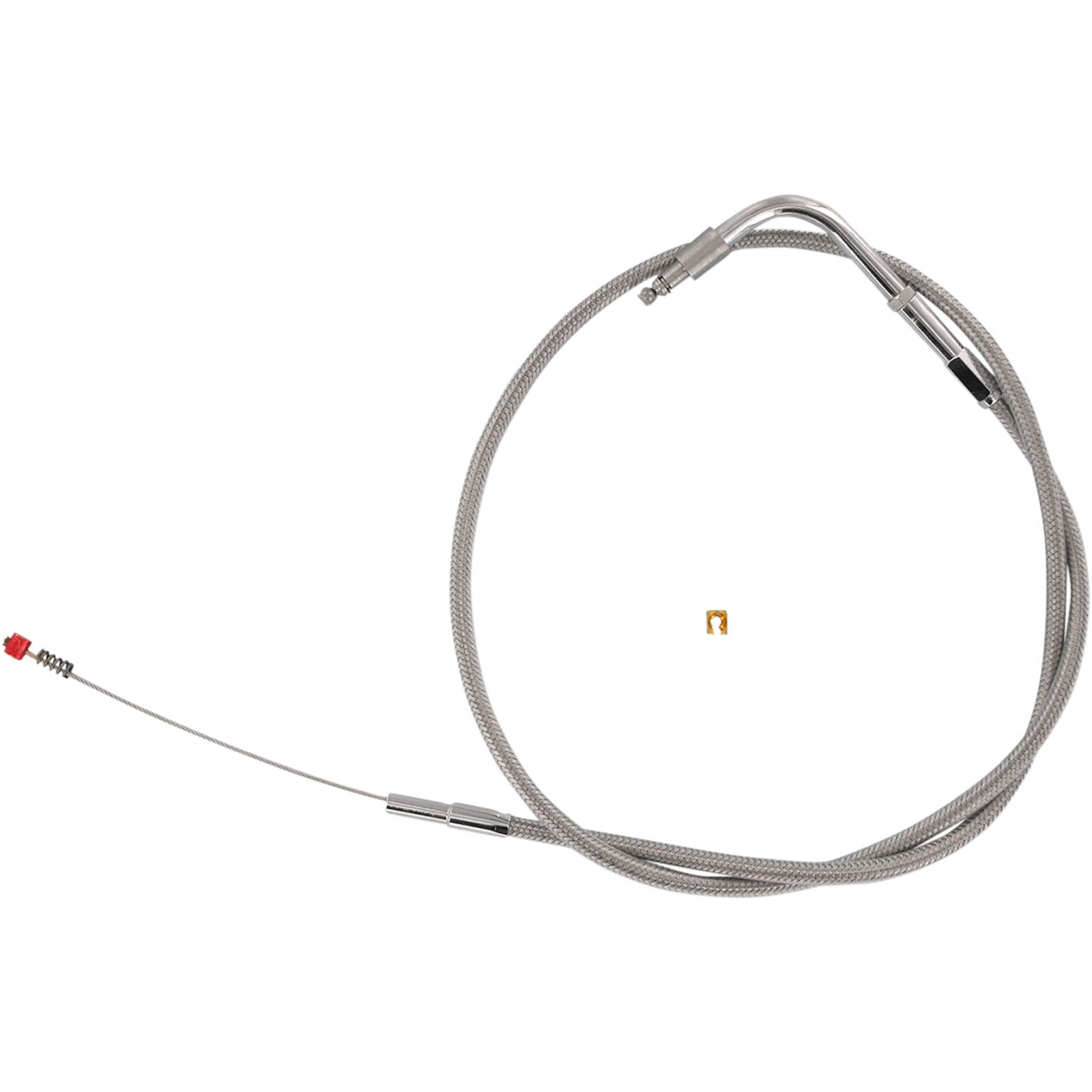 Barnett Performance Stainless Steel Idle Cable for '01 - '10 FXST/I [MPN: 102-30-40012]_348817