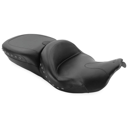 Mustang Motorcycle Products Summit Studded Black Seat - Backrest Receptacle 76862_105226