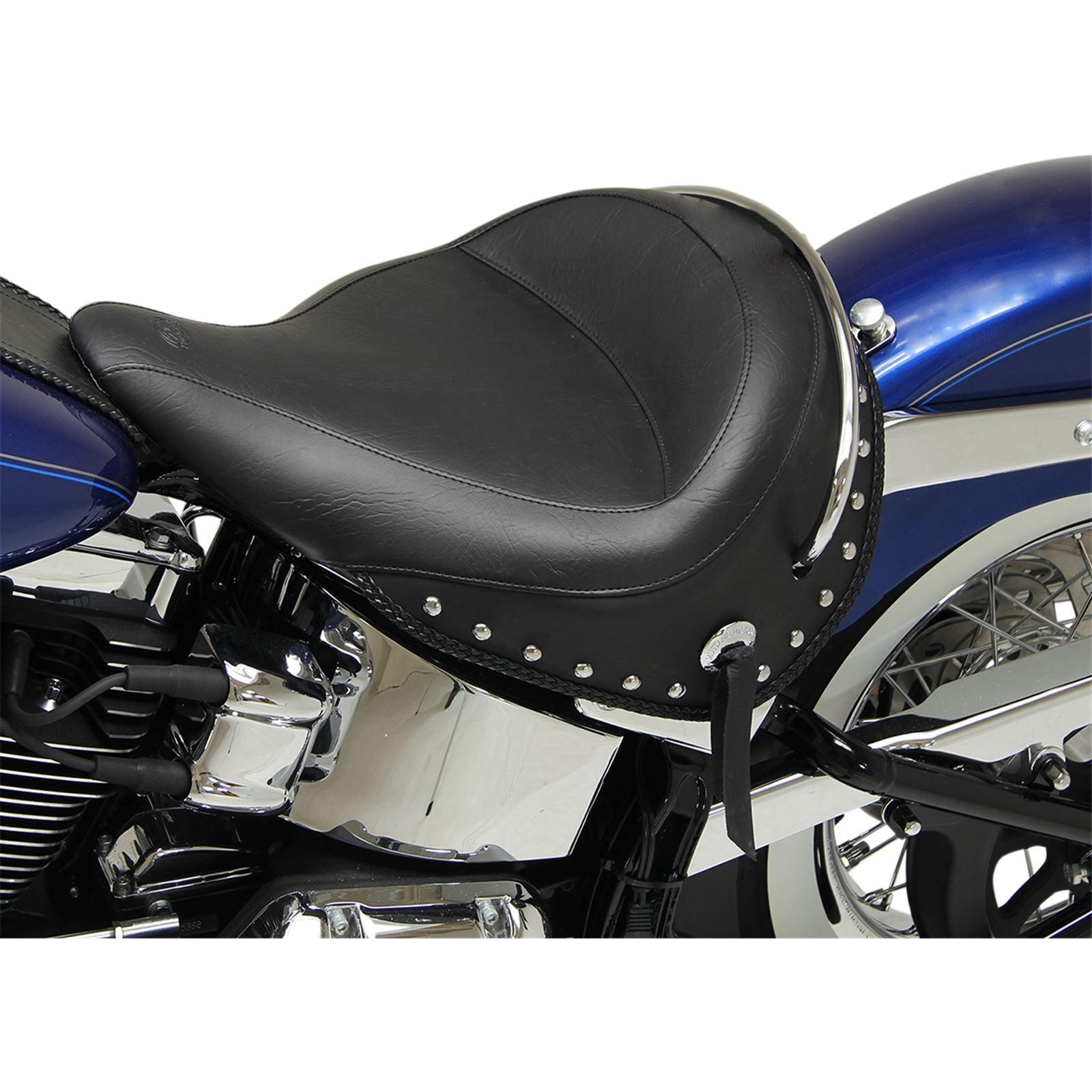 Mustang Motorcycle Products Wide Studded Deluxe Solo Seat 76231_447536