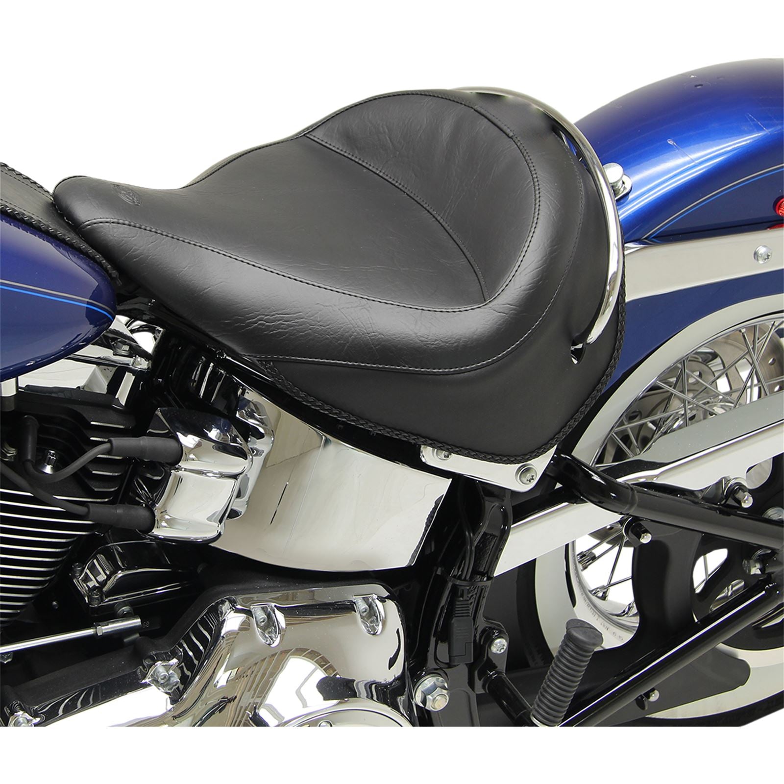 Mustang Motorcycle Products Vintage Wide Vinyl Solo Seat 76232_447537