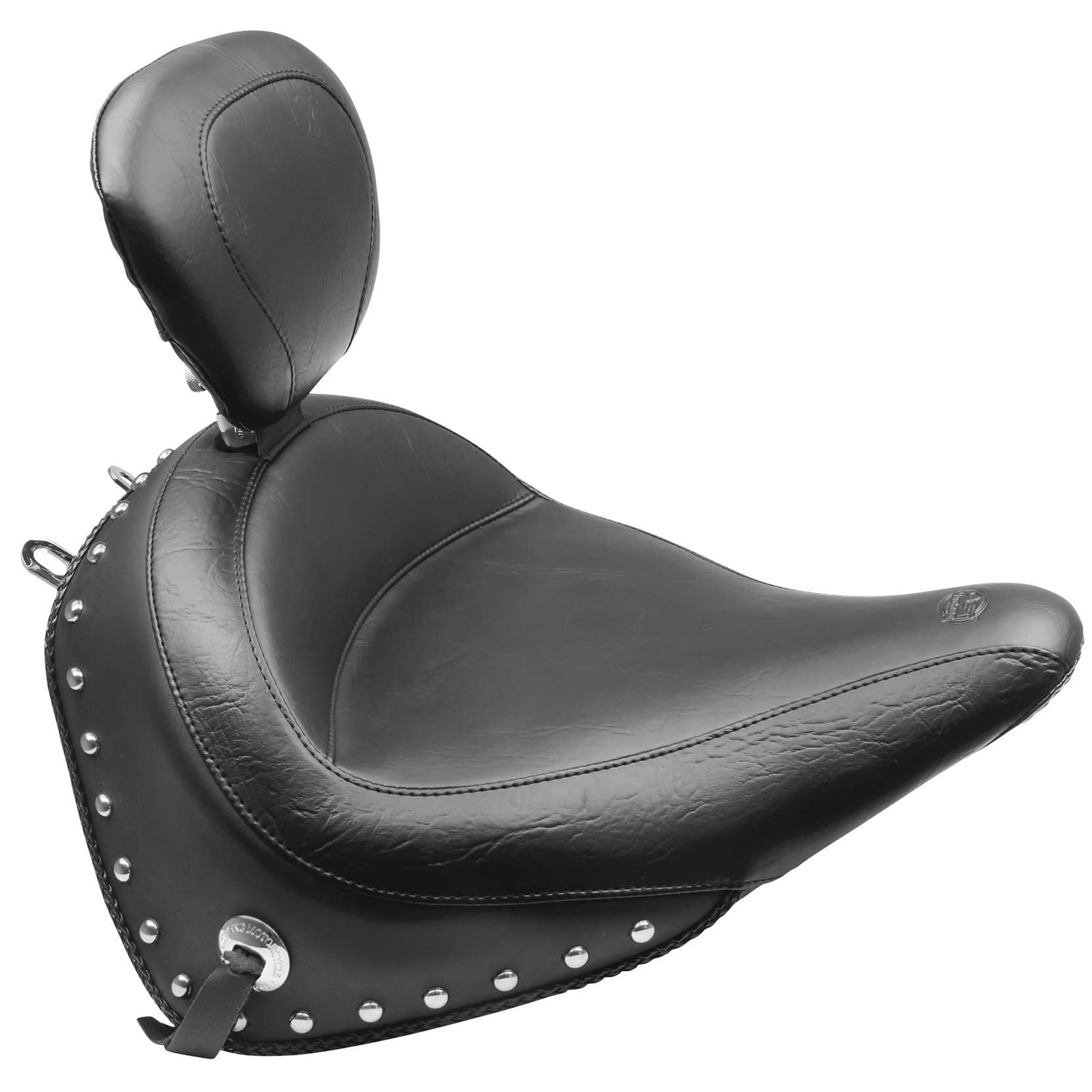 Mustang Motorcycle Products Wide Studded Solo Seat - Driver's Backrest 79915_105356
