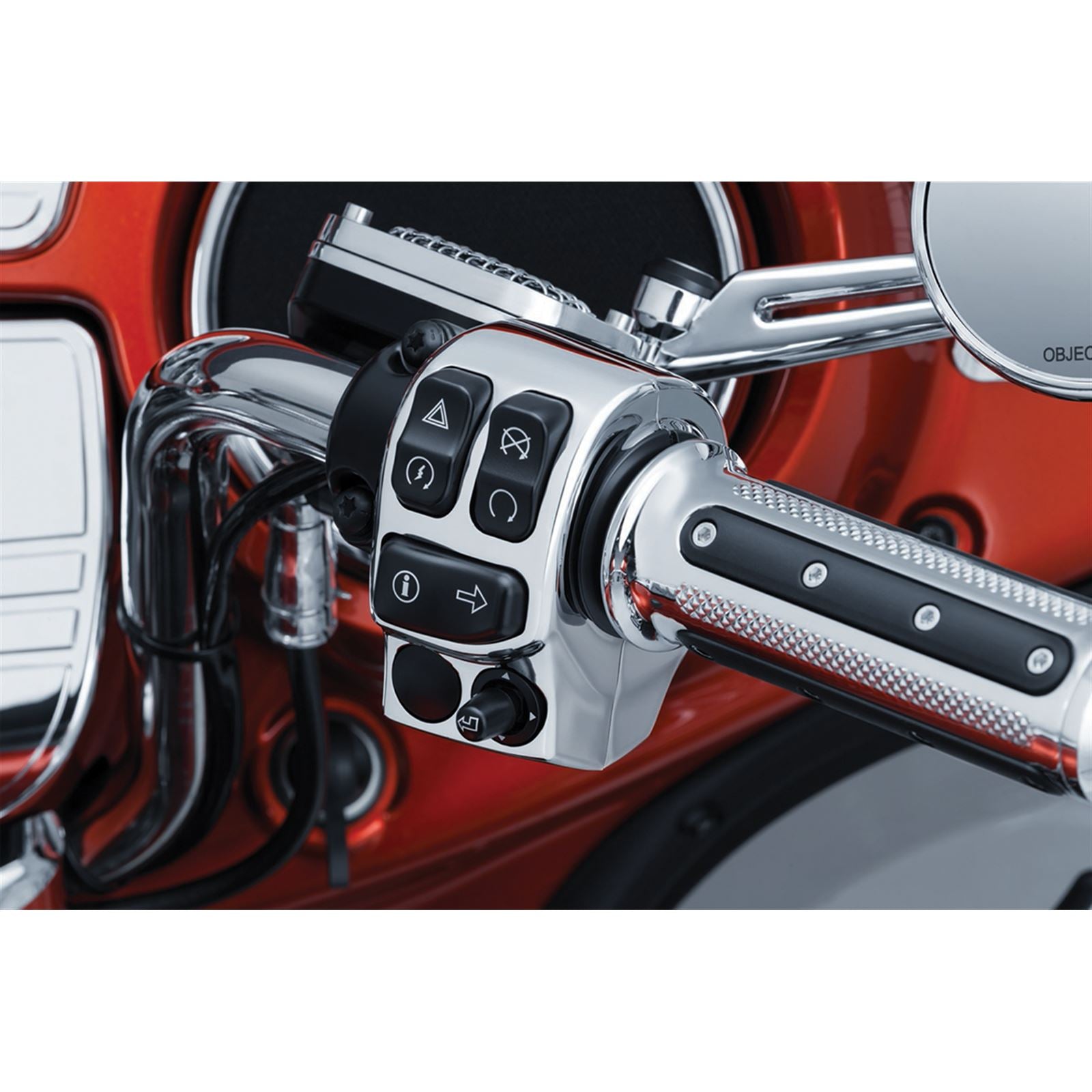 Kuryakyn Chrome Switch Box Housing Cover for '14 - '19 FL 1748_410806