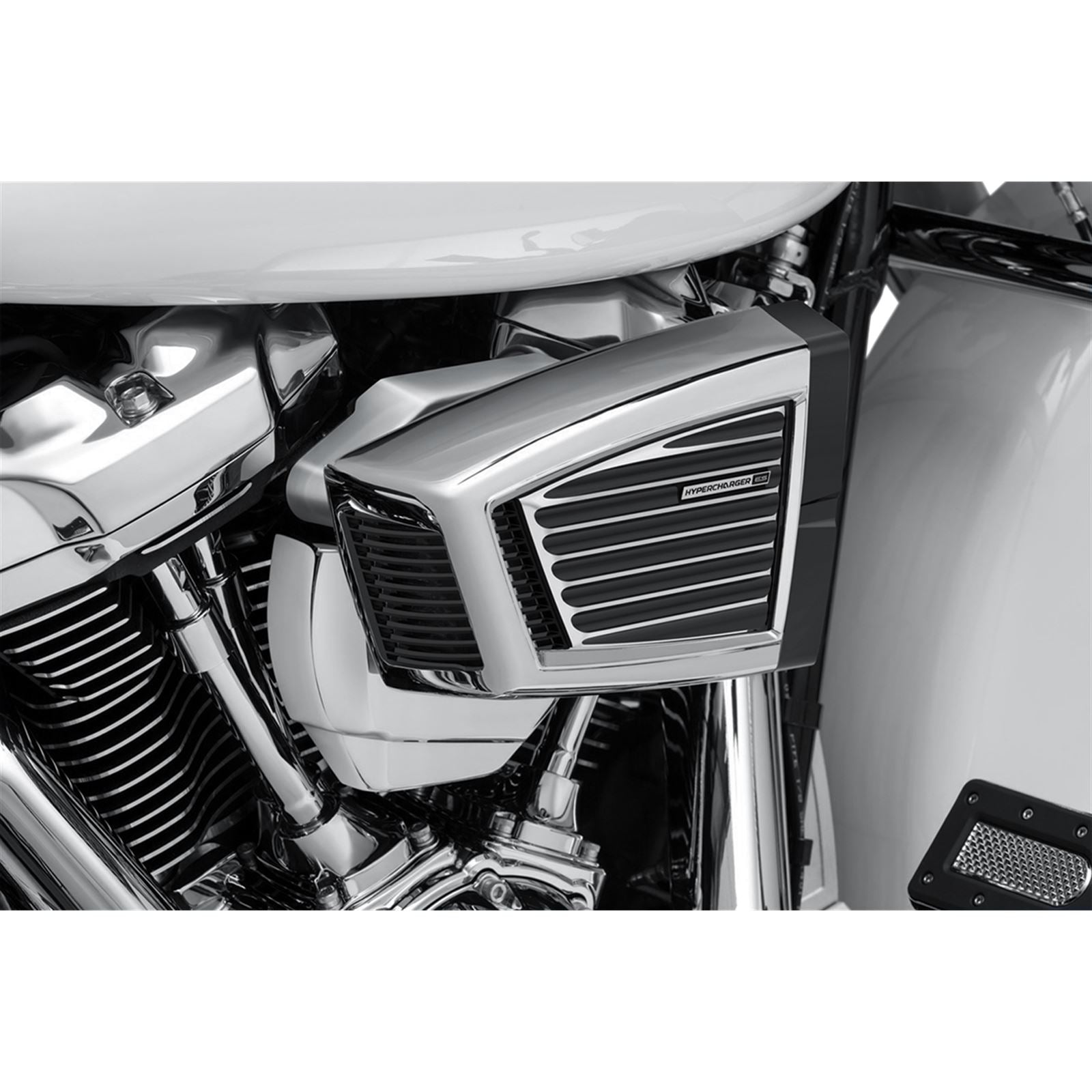 Kuryakyn Cover Hypercharger ES  Chrome/Black 9369_411454