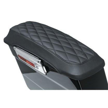 Mustang Motorcycle Products Saddlebag Lid CVR Diamond Black [MPN: 77636]_1674389