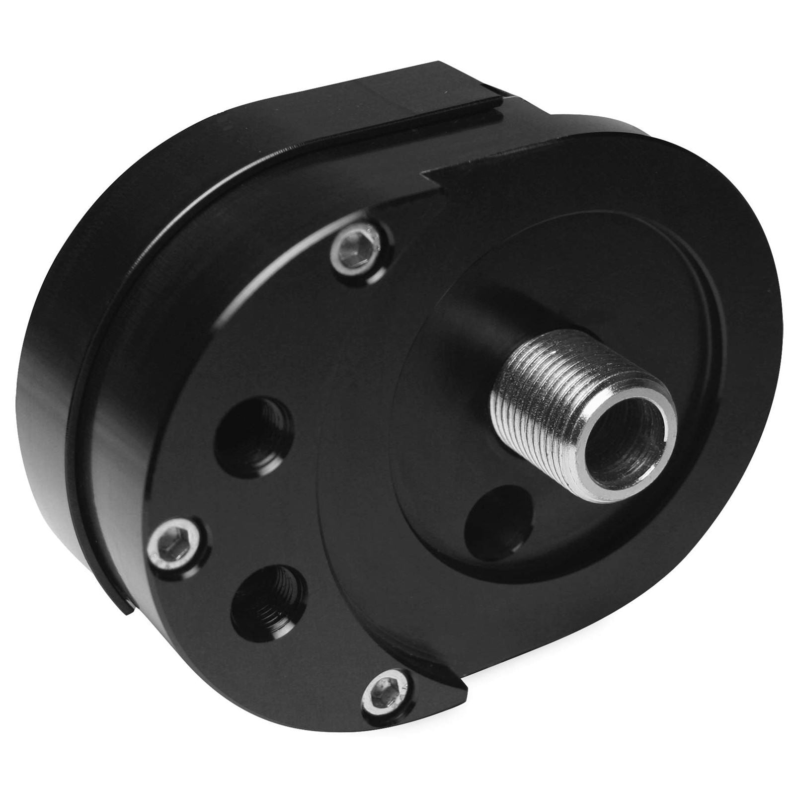 Feuling Offset Oil Filter mount - Black 2022_105550