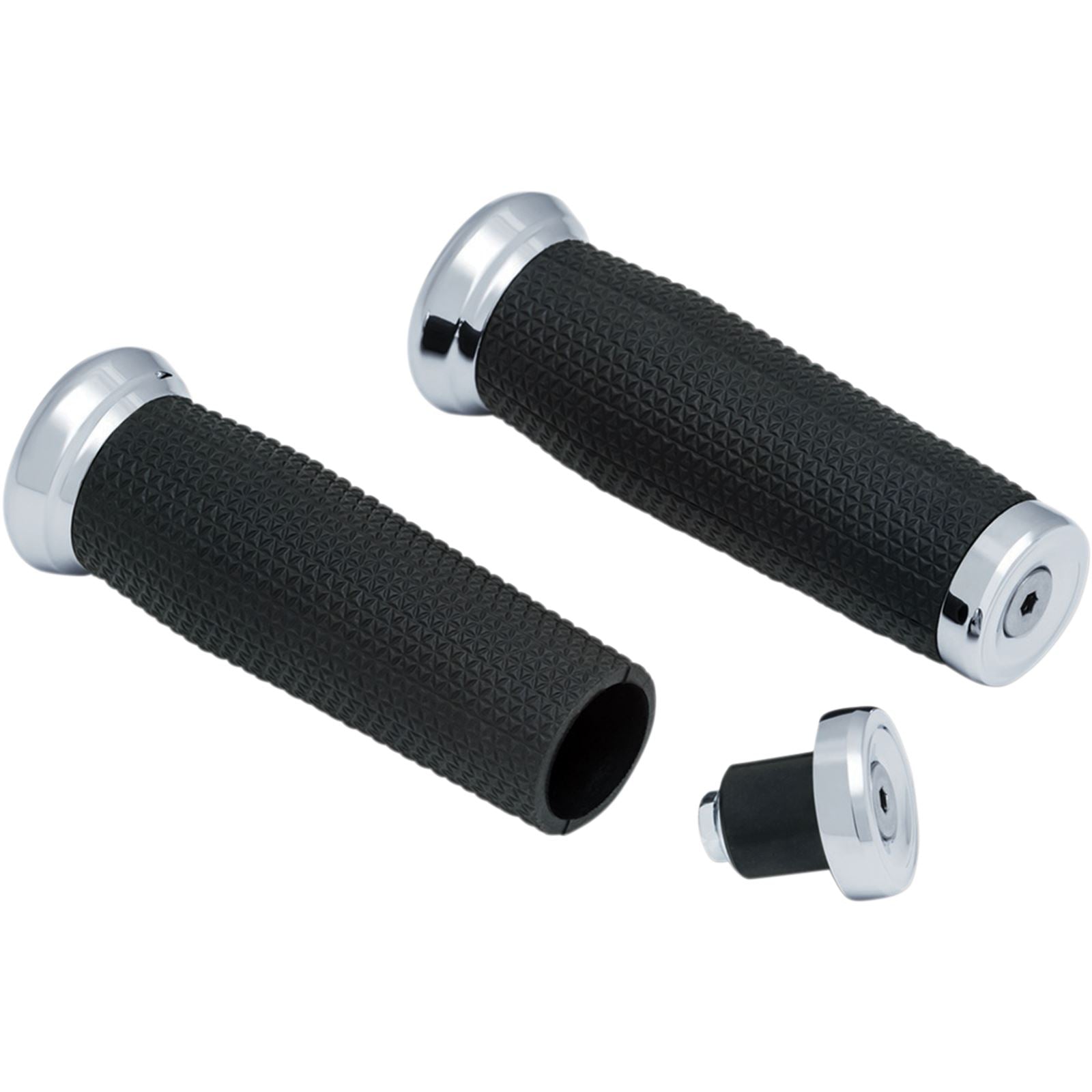 Kuryakyn Universal Thresher Grips 7/8" - Chrome 5950_410944