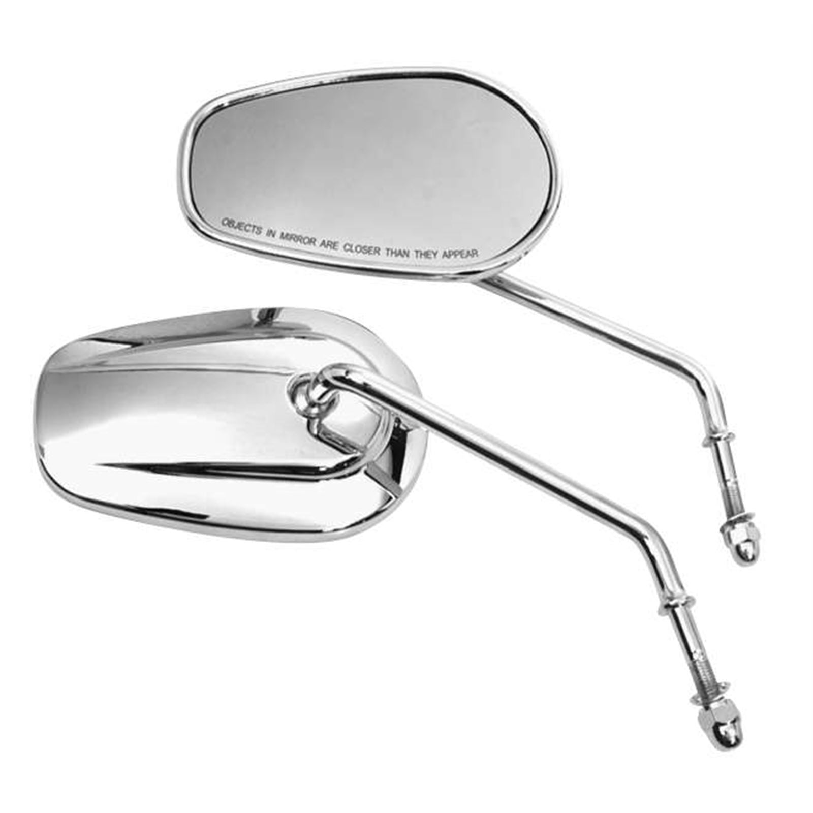 Biker's Choice Tapered Long Stem Mirrors - Chrome 70234_105638