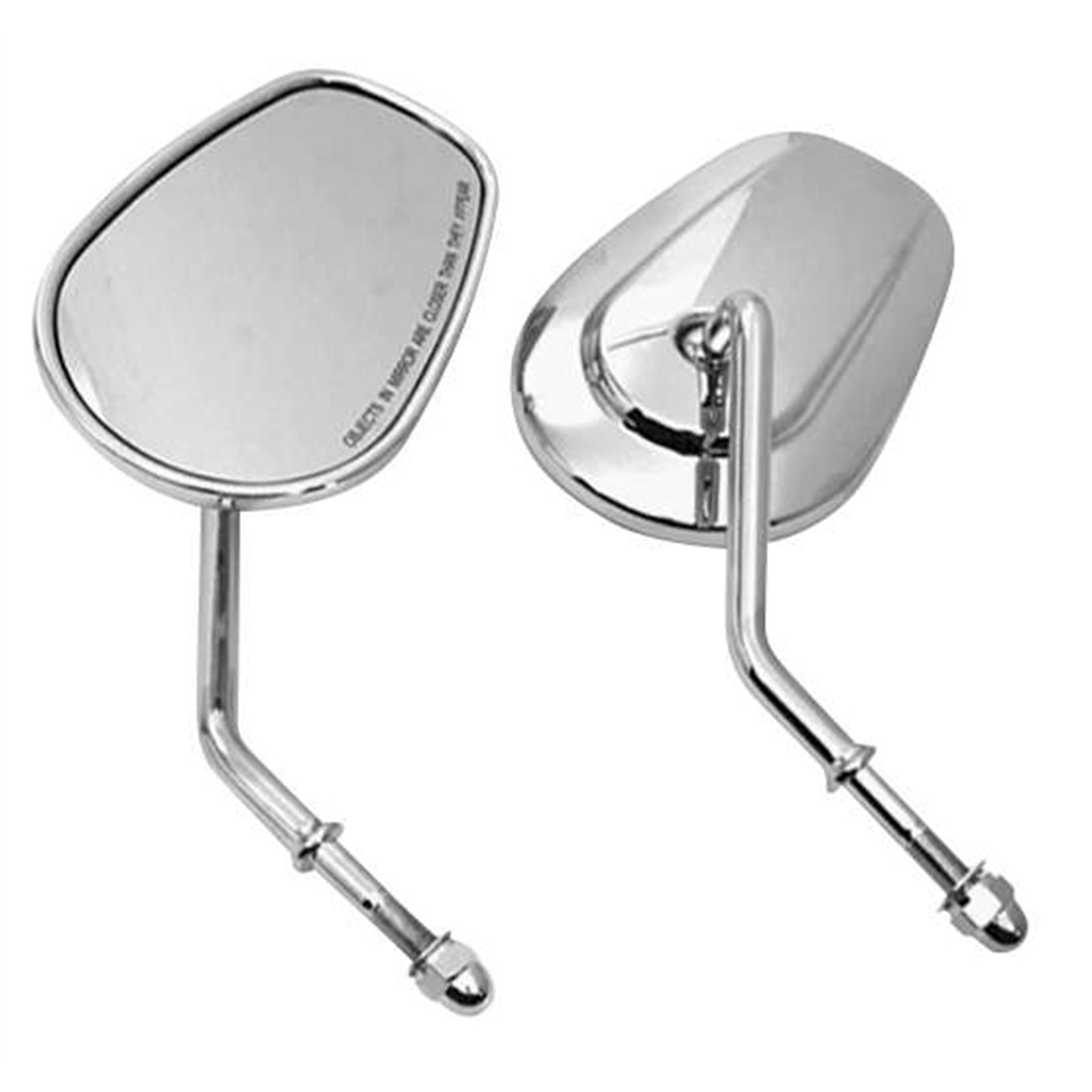 Biker's Choice Tapered Short Stem Mirrors - Chrome [MPN: 70235]_105640