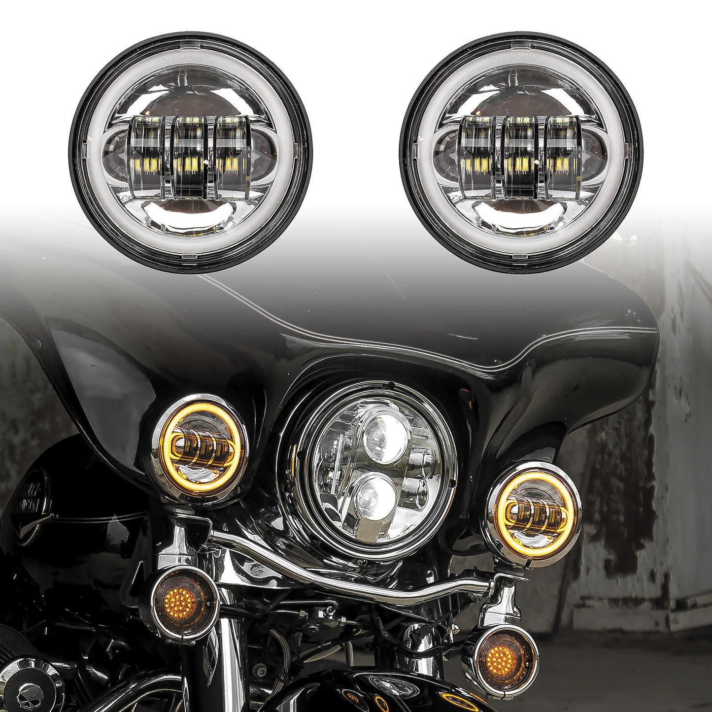 XKGlow 4.5" Passing Lights - Chrome [MPN: XK042011-W]_105794