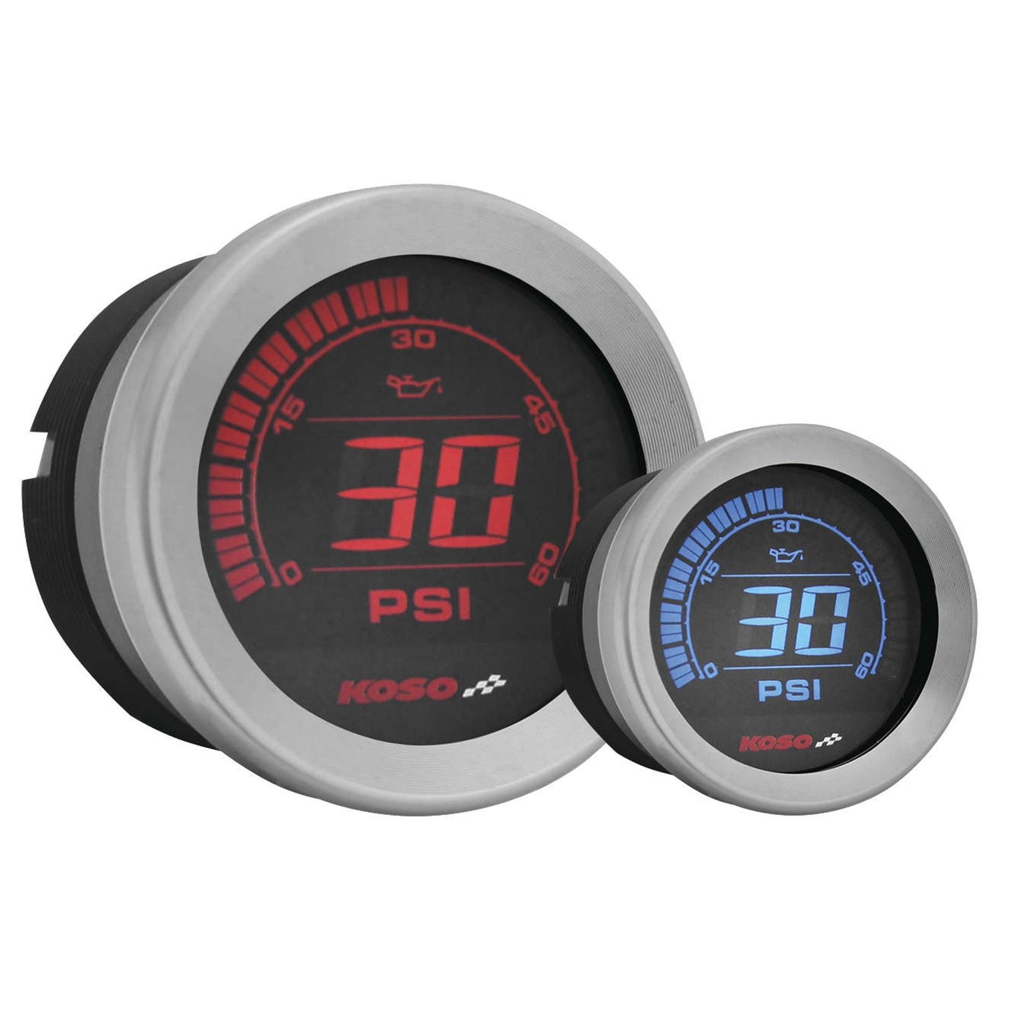 Koso 2" Oil Pressure Gauge - Chrome BA050410_105899