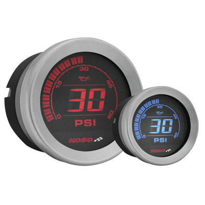 Koso 2" Oil Pressure Gauge - Chrome BA050410_105899