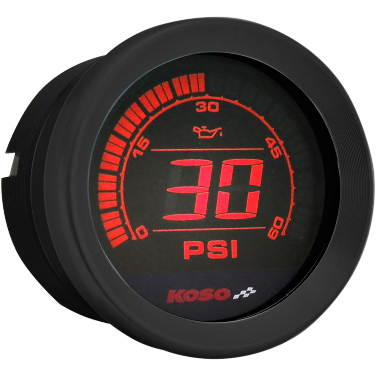 Koso 2" Oil Pressure Gauge - Black BA050430_410415