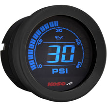 Koso 2" Oil Pressure Gauge - Black BA050430_410416