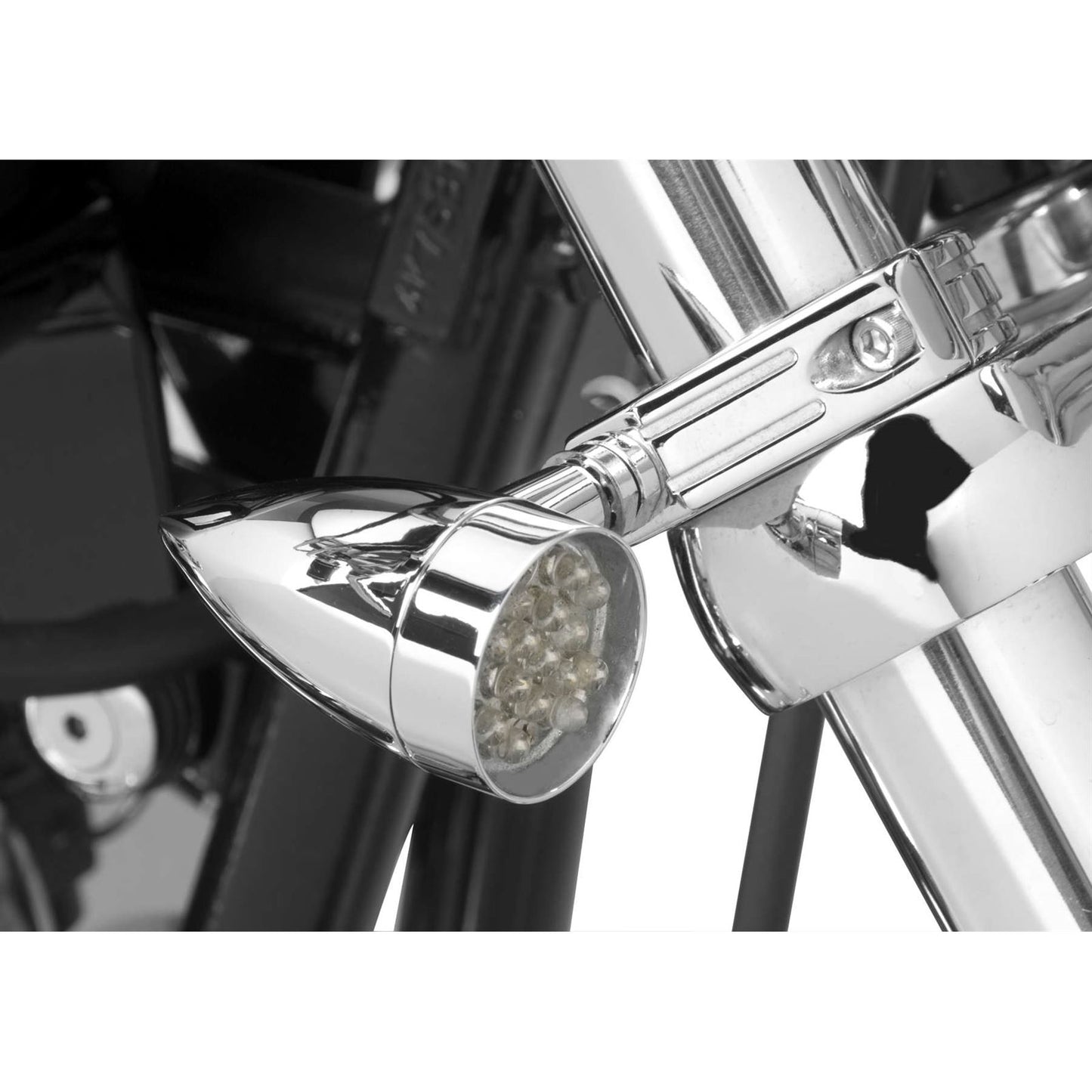 Biker's Choice Mini LED Turn Signals with 41mm Clamp Amber 165272_105941