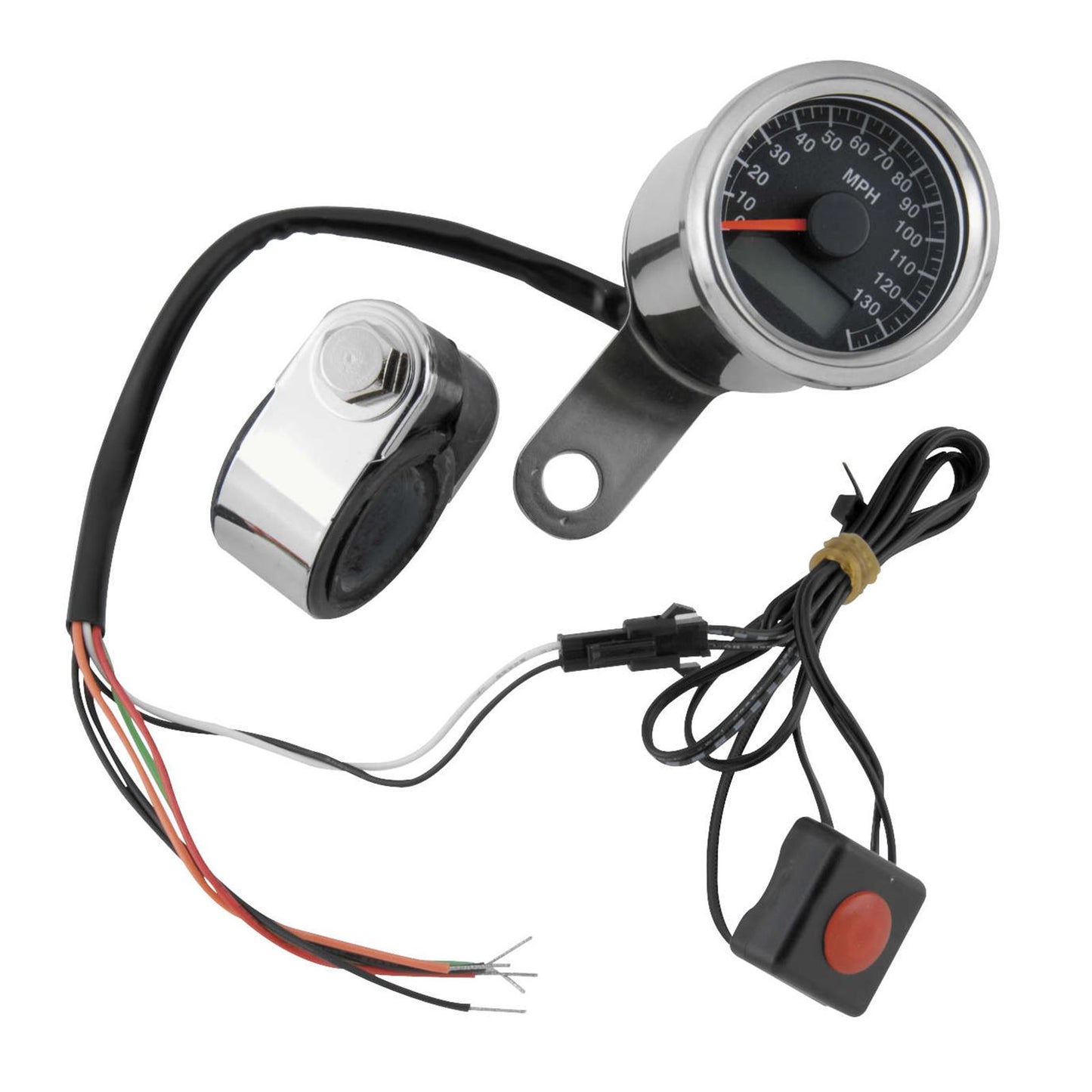 Biker's Choice Electronic Speedometer with Black Face 169363_105990