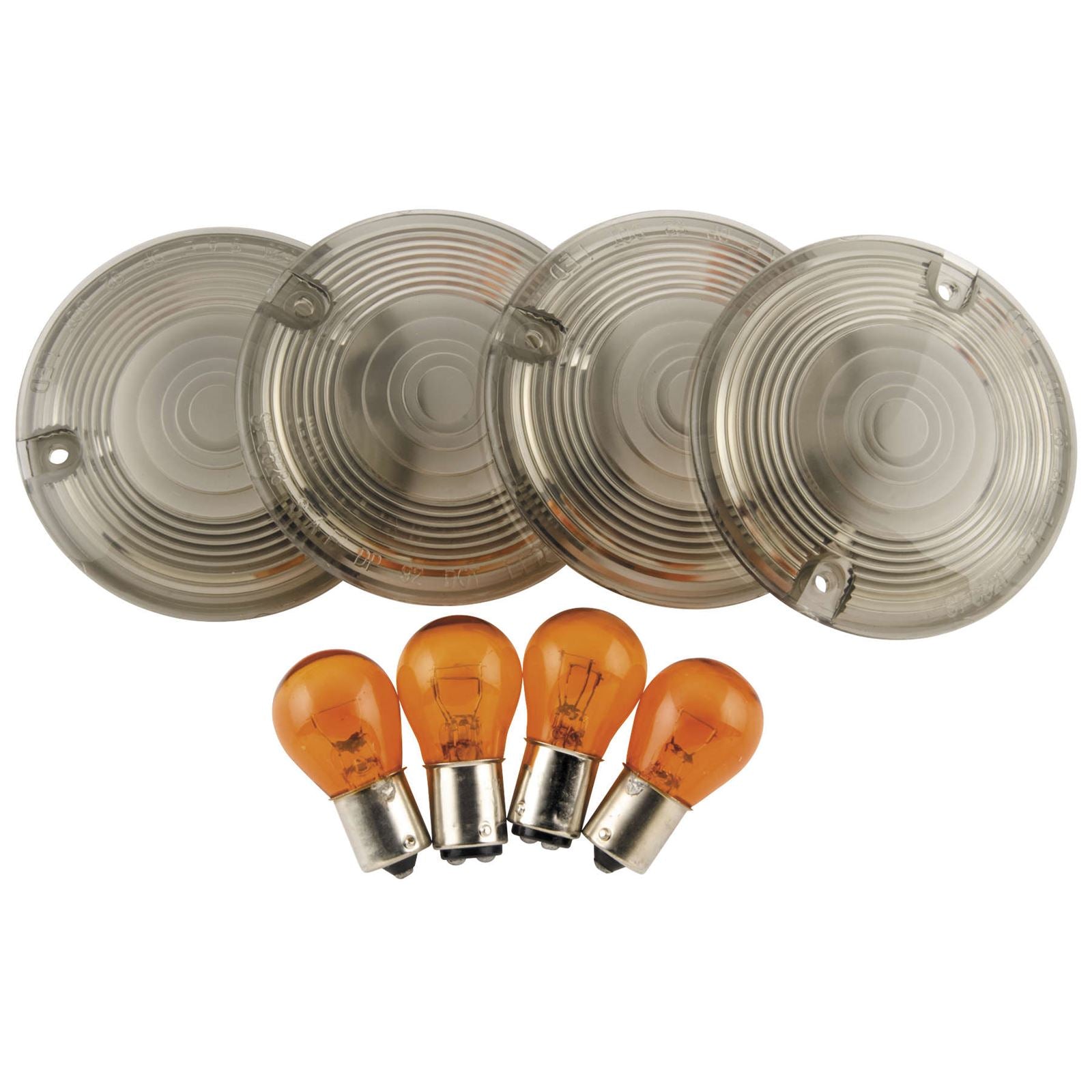 Biker's Choice Smoked Turn Signal Lens & Amber Bulb Kit 161033_106009