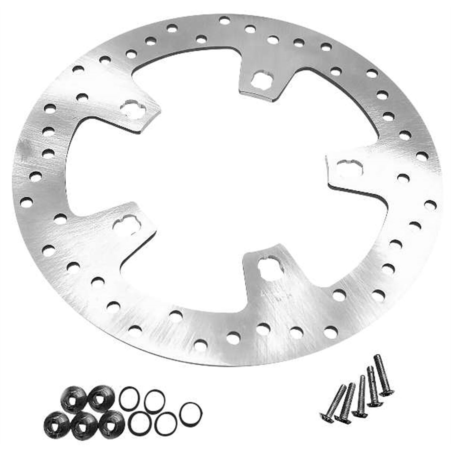 Biker's Choice Front Brake Rotor with Hardware - Silver 144152_106033
