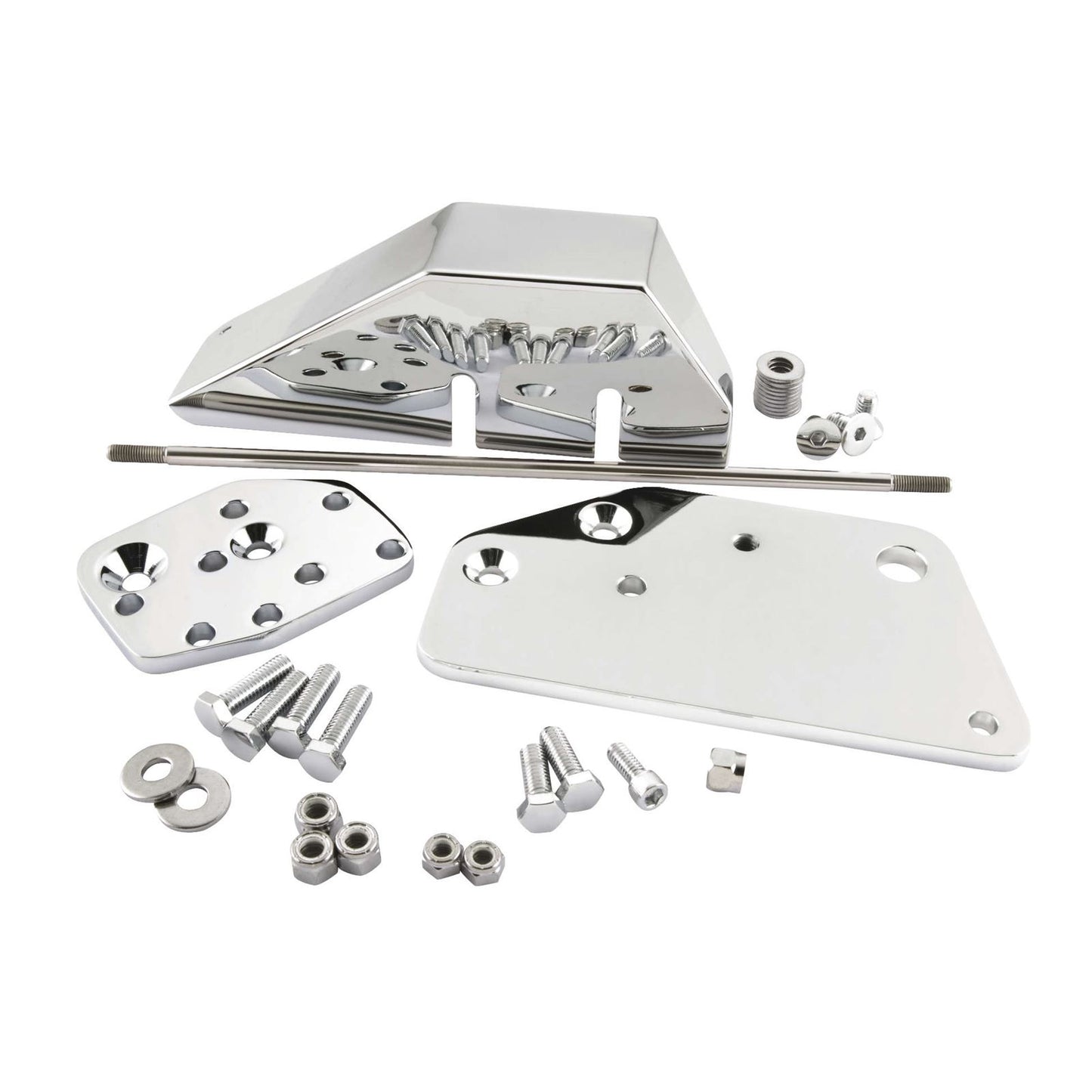 Biker's Choice Forward Control Kit - 2" Extension with Floorboards - Chrome 056257_106044