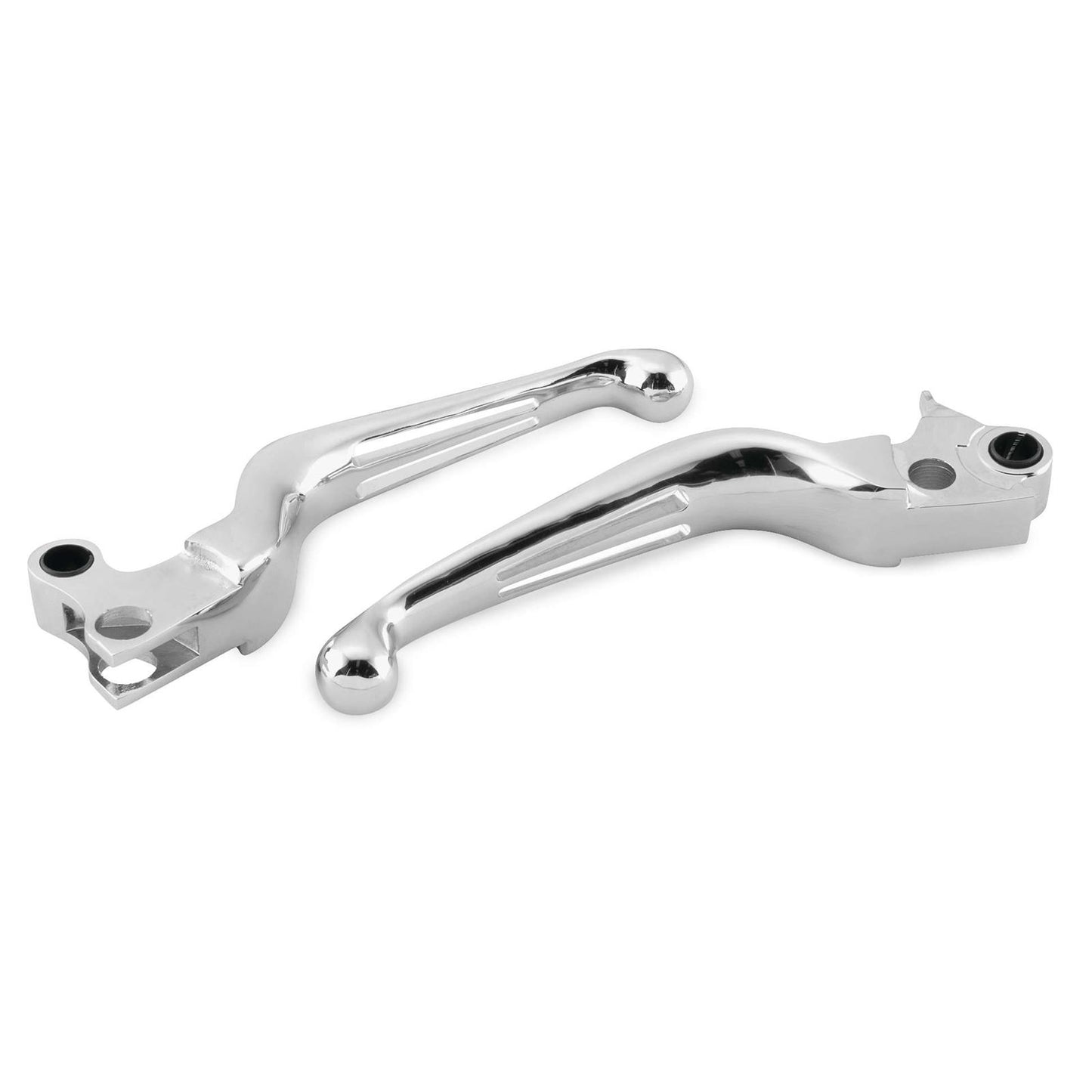 Biker's Choice Slotted Levers- Chrome '96-12 Big Twin 053525_106084